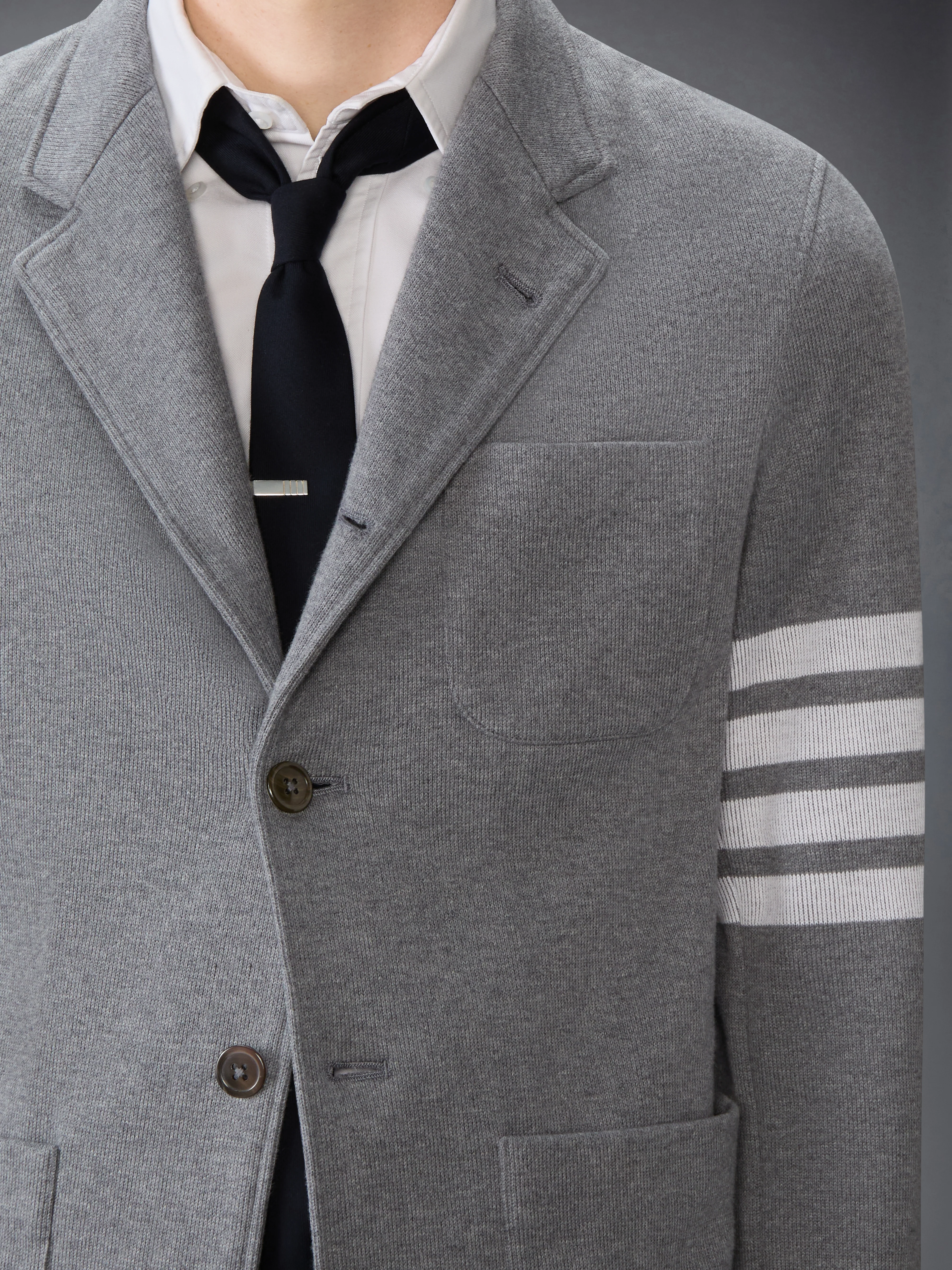 DOUBLE FACE KNIT 4-BAR SACK JACKET - Image 5