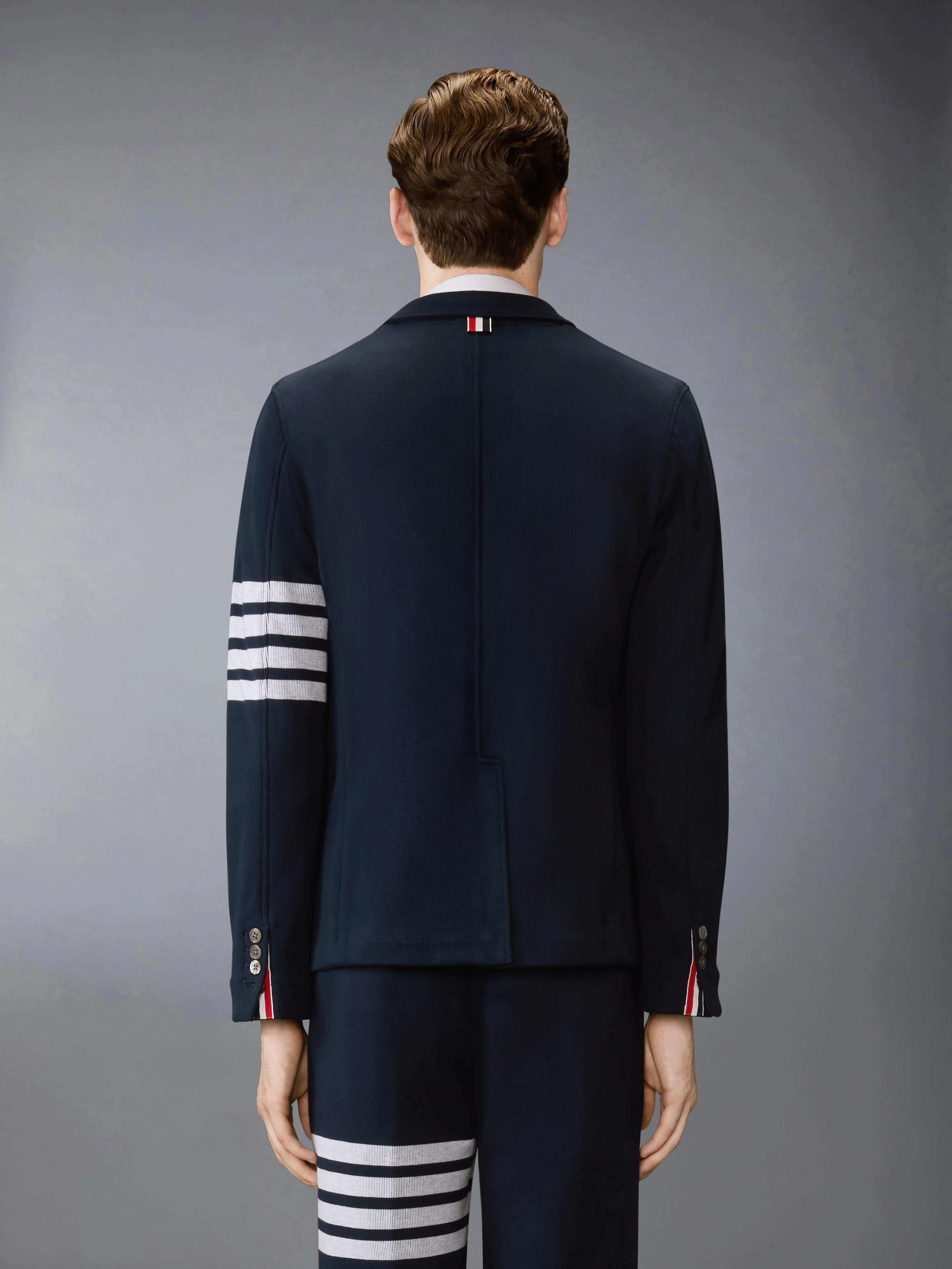 DOUBLE FACE KNIT 4-BAR SACK JACKET - Image 2