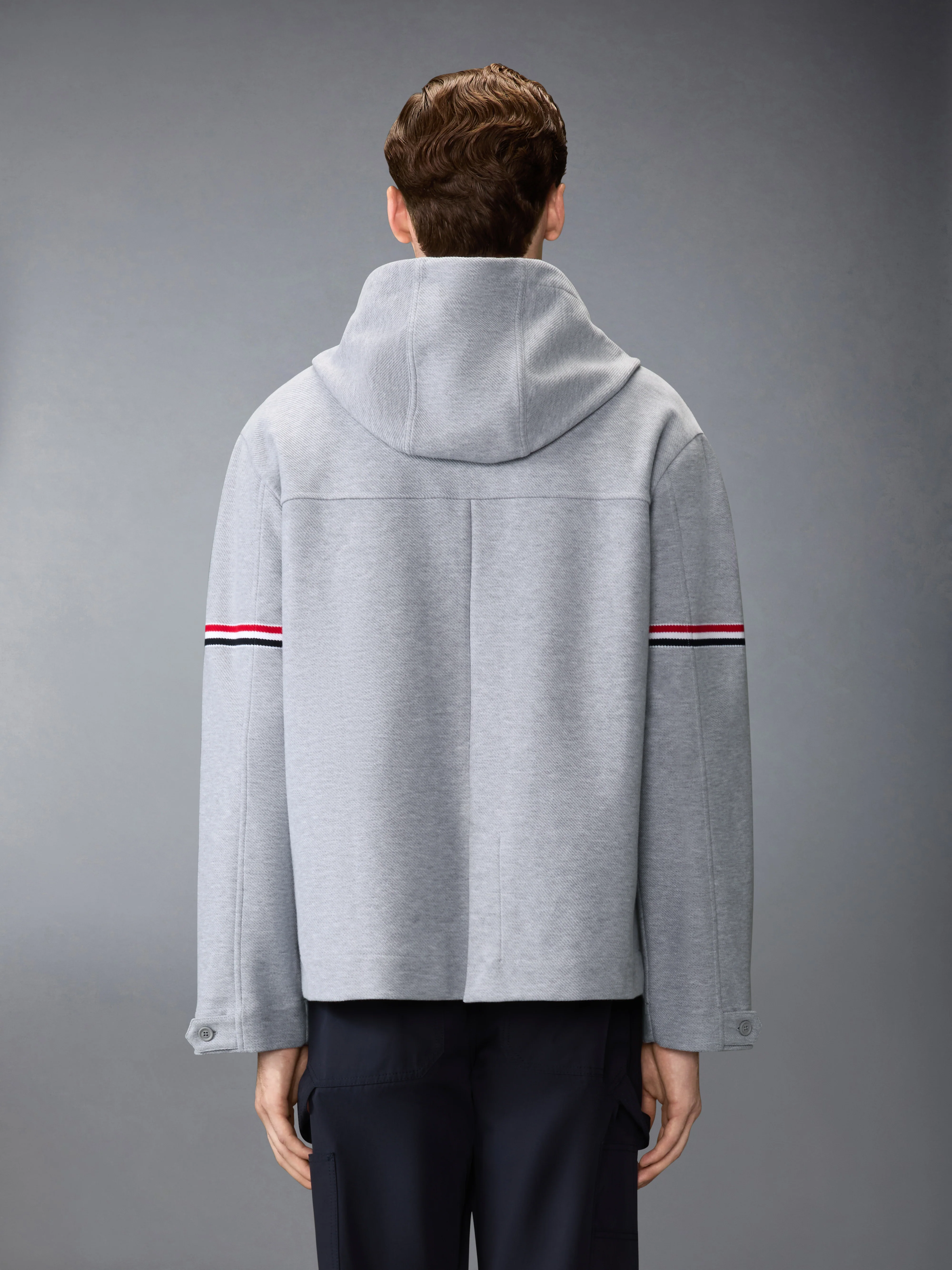 DOUBLE FACE TECH TWILL OVERSIZED ARMBAND PARKA - Image 3
