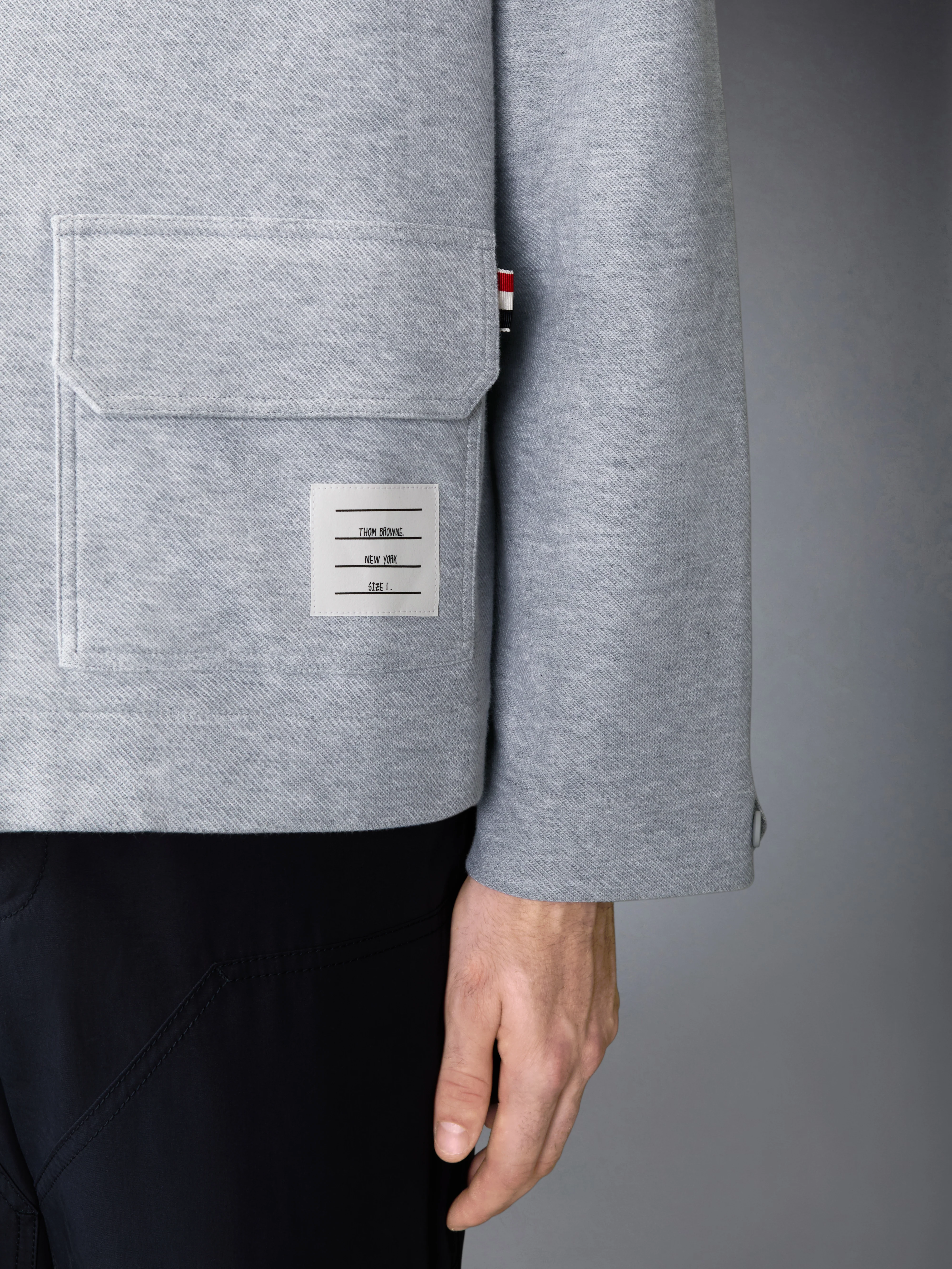 DOUBLE FACE TECH TWILL OVERSIZED ARMBAND PARKA - Image 5