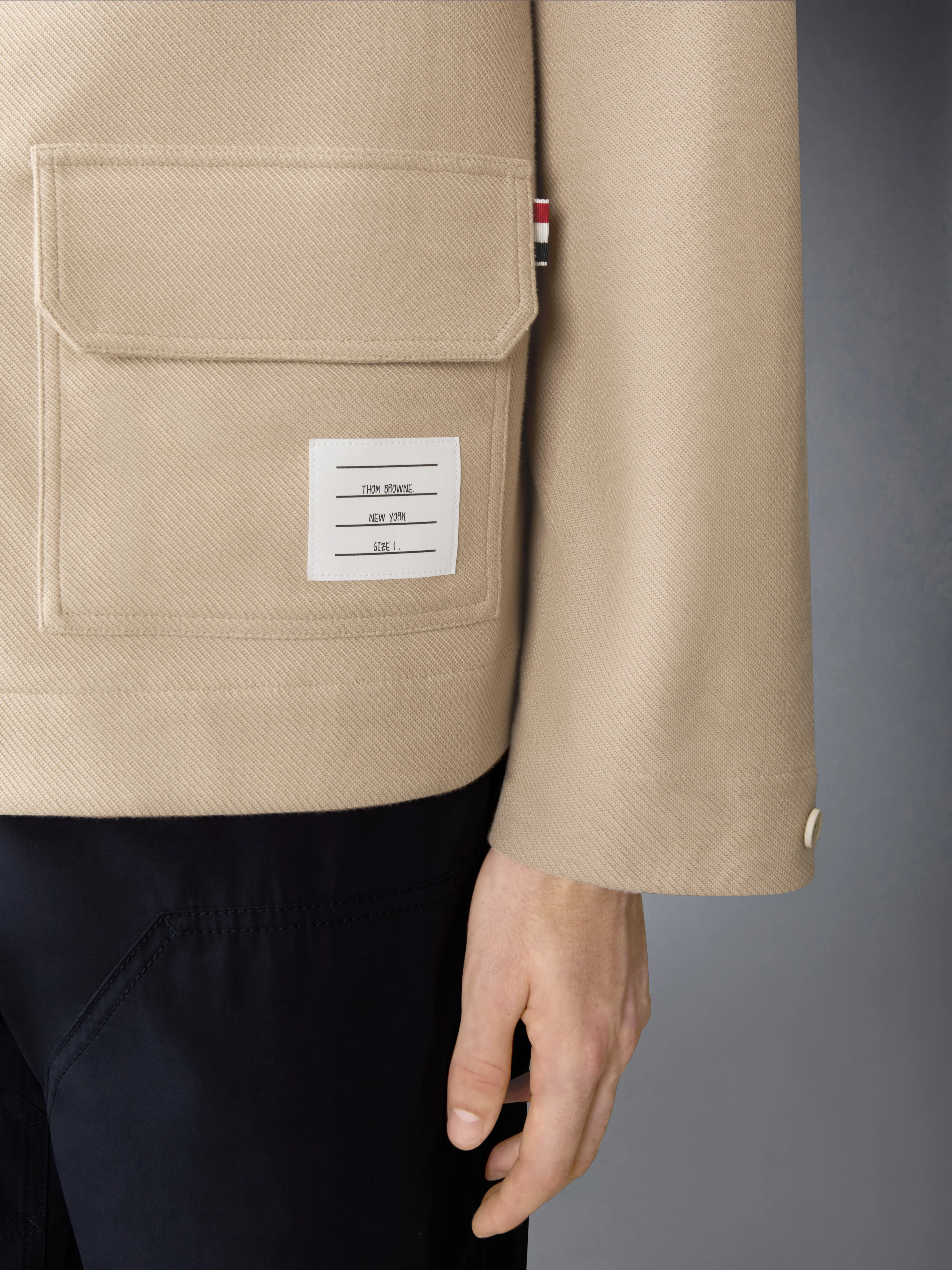 DOUBLE FACE TECH TWILL OVERSIZED ARMBAND PARKA - Image 5
