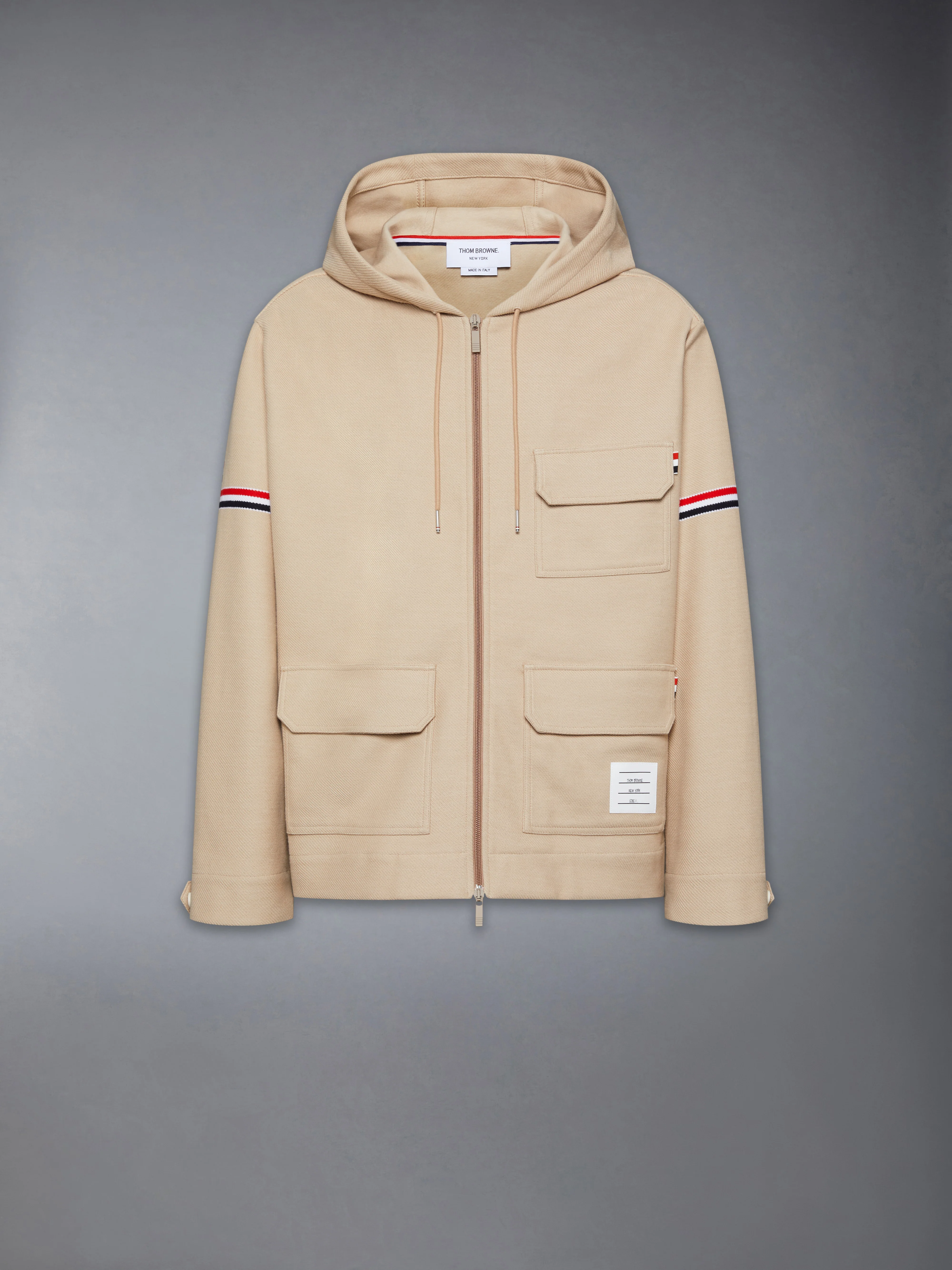 DOUBLE FACE TECH TWILL OVERSIZED ARMBAND PARKA - Image 7