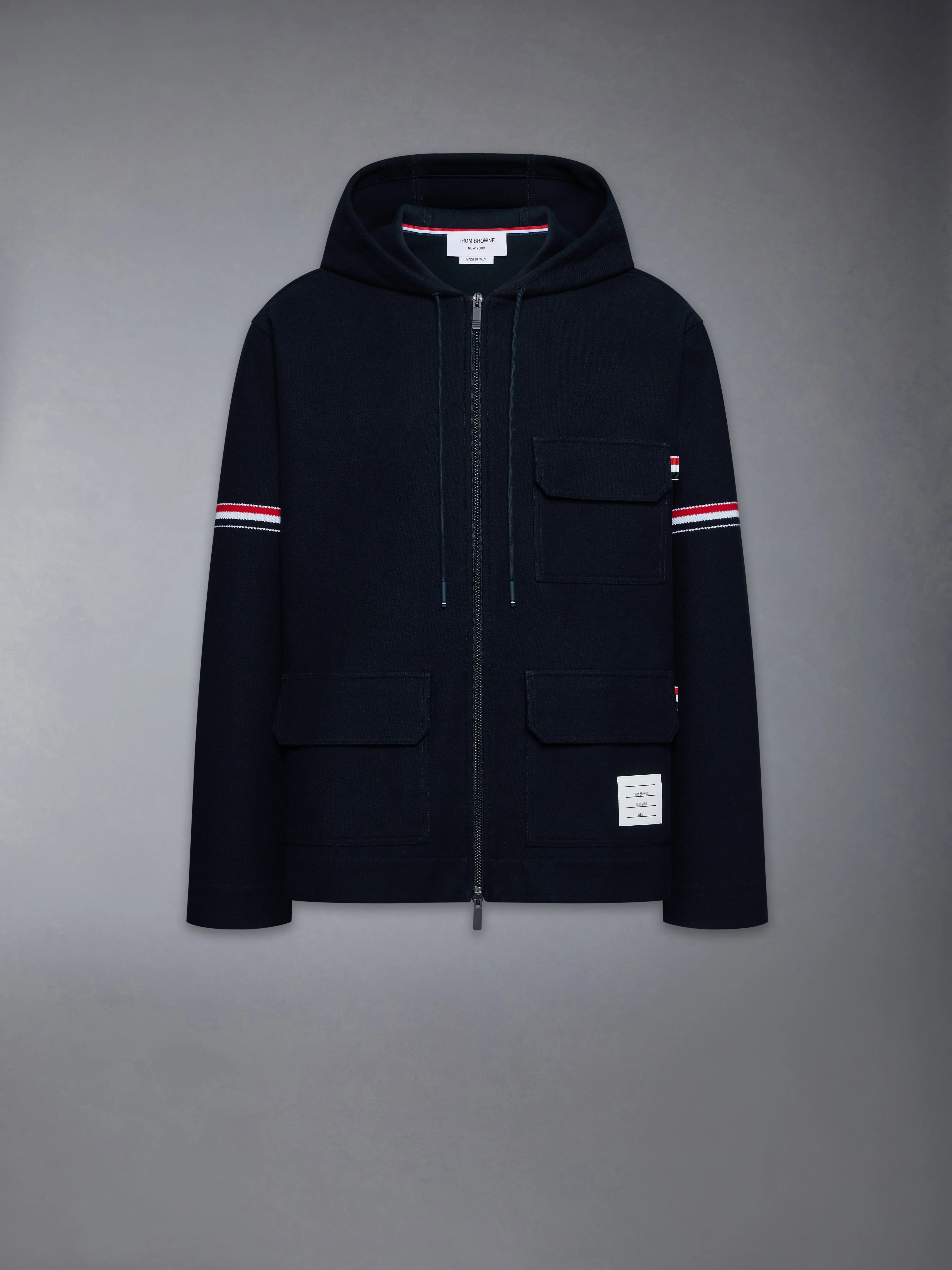 DOUBLE FACE TECH TWILL OVERSIZED ARMBAND PARKA - Image 6