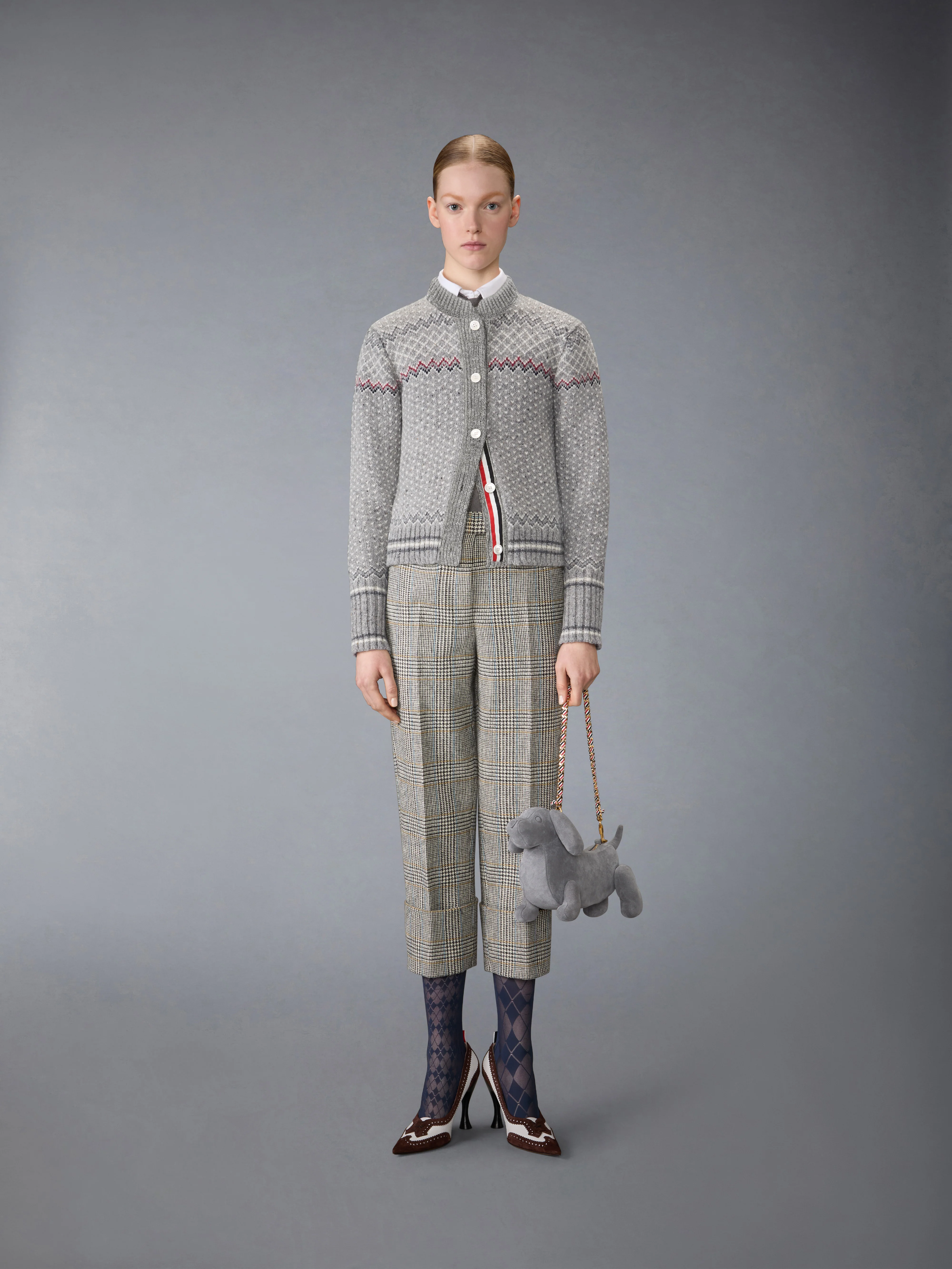 FAIRISLE JACQUARD DONEGAL CROPPED CARDIGAN - Image 3