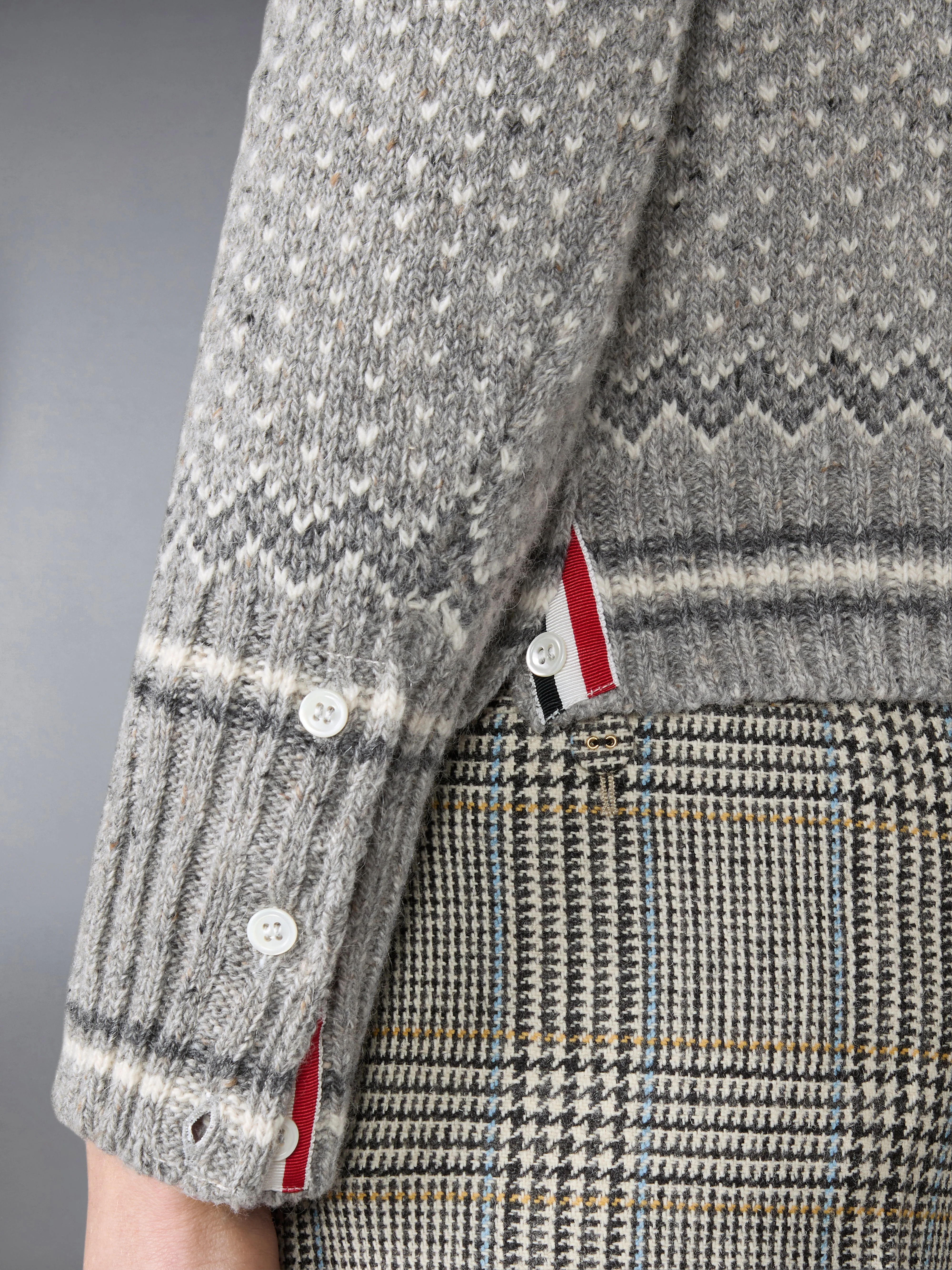 FAIRISLE JACQUARD DONEGAL CROPPED CARDIGAN - Image 4