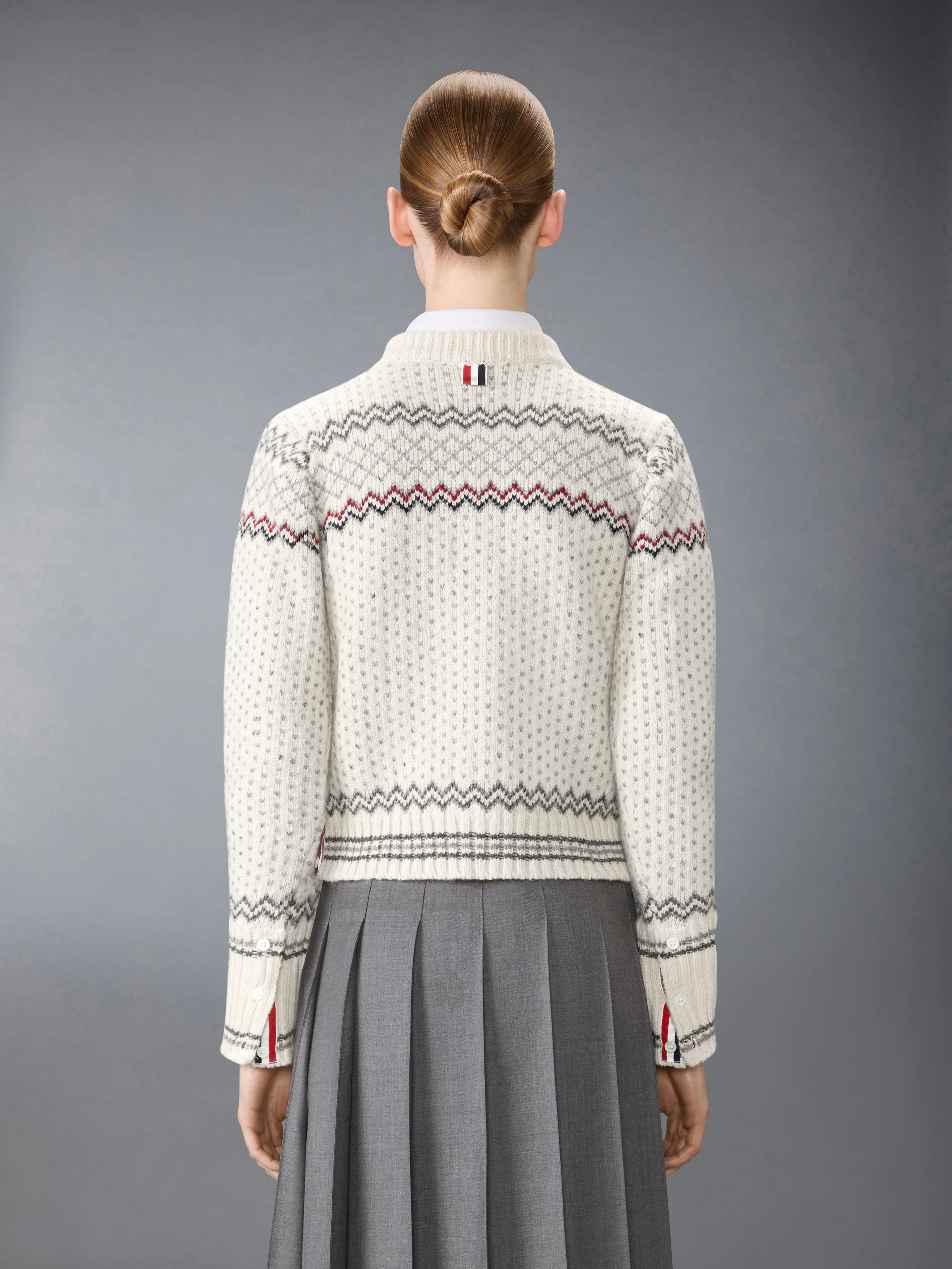 FAIRISLE JACQUARD DONEGAL CROPPED CARDIGAN - Image 2