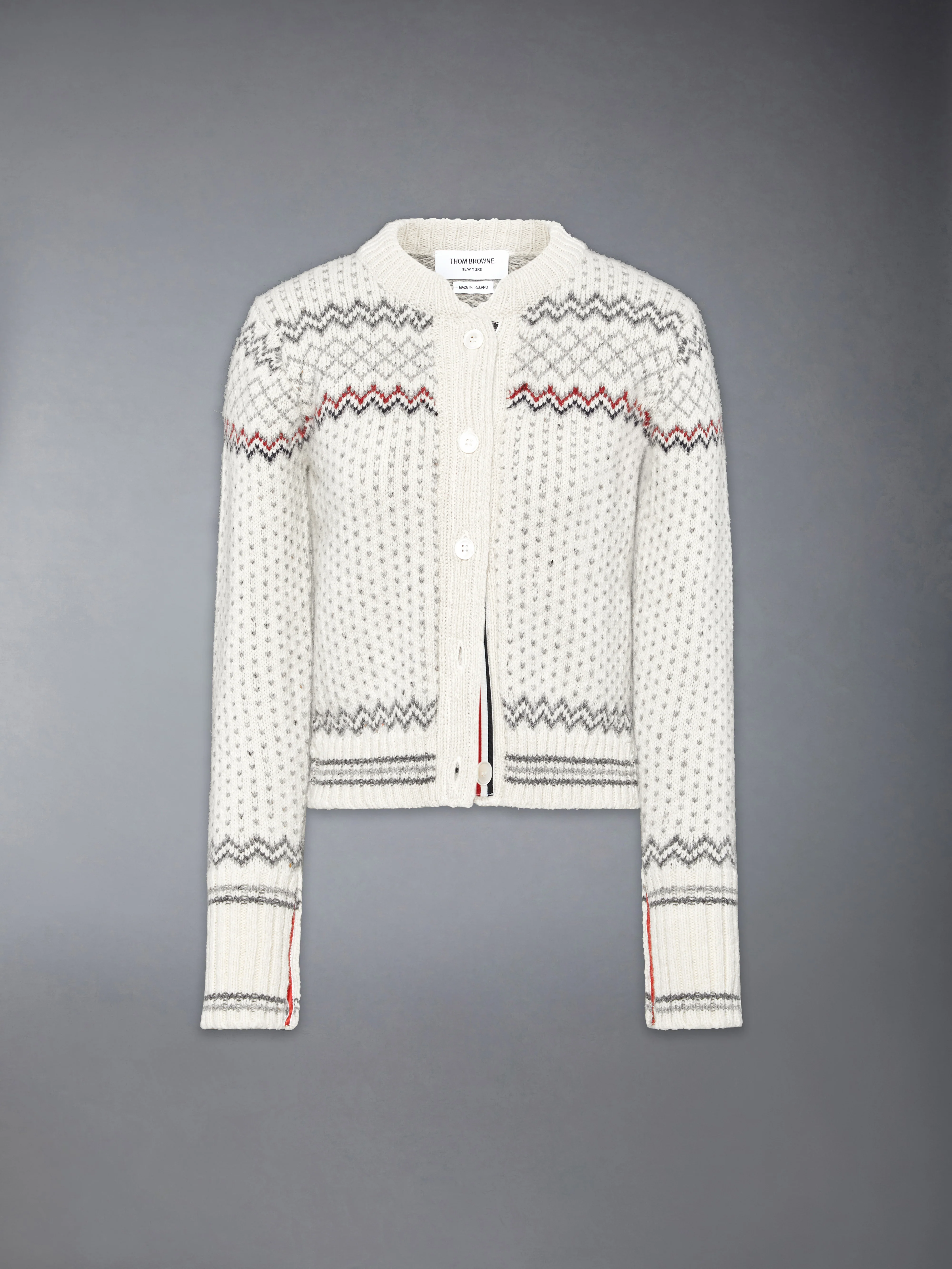 FAIRISLE JACQUARD DONEGAL CROPPED CARDIGAN - Image 6