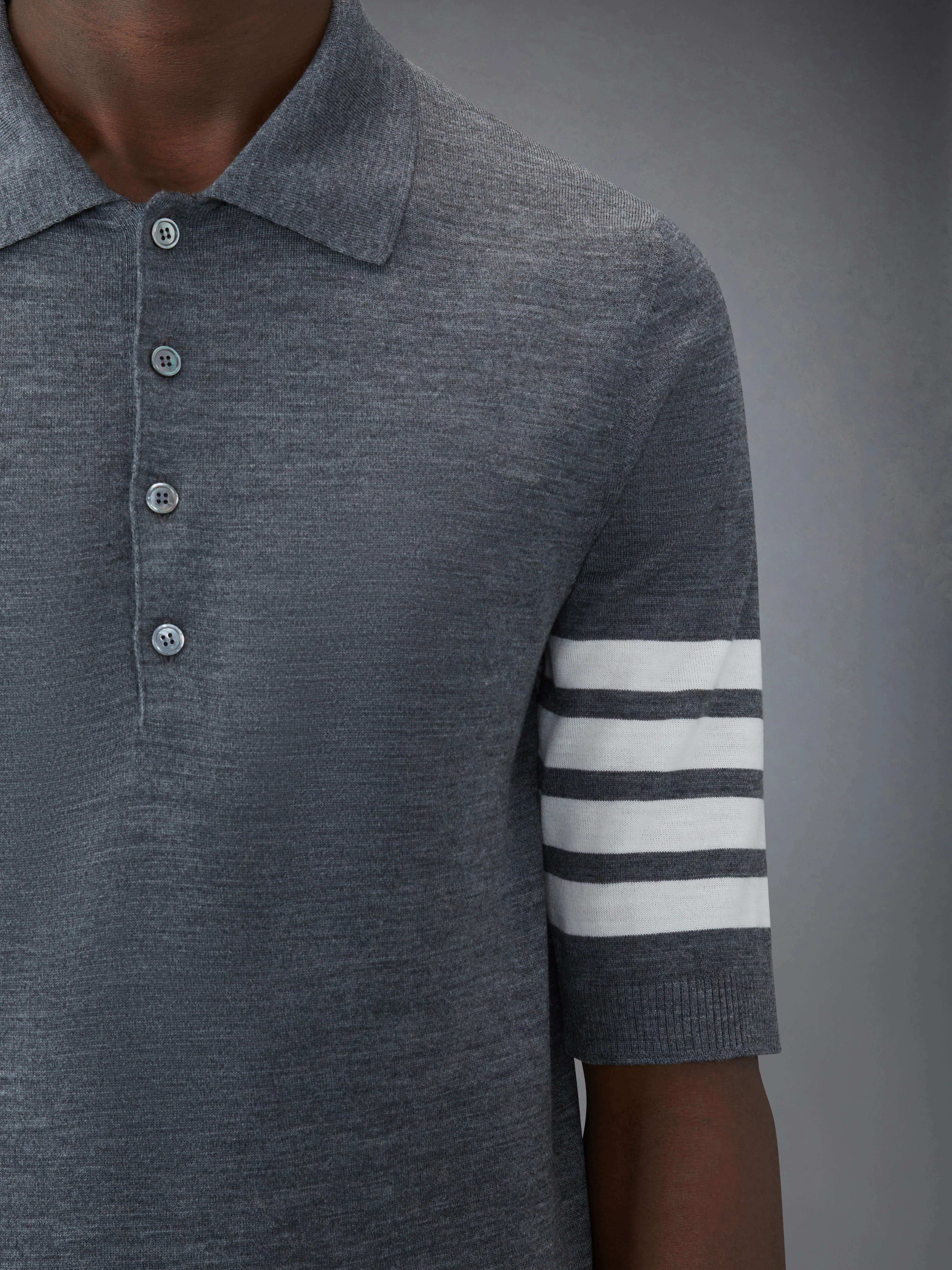 FINE MERINO WOOL 4-BAR POLO - Image 5