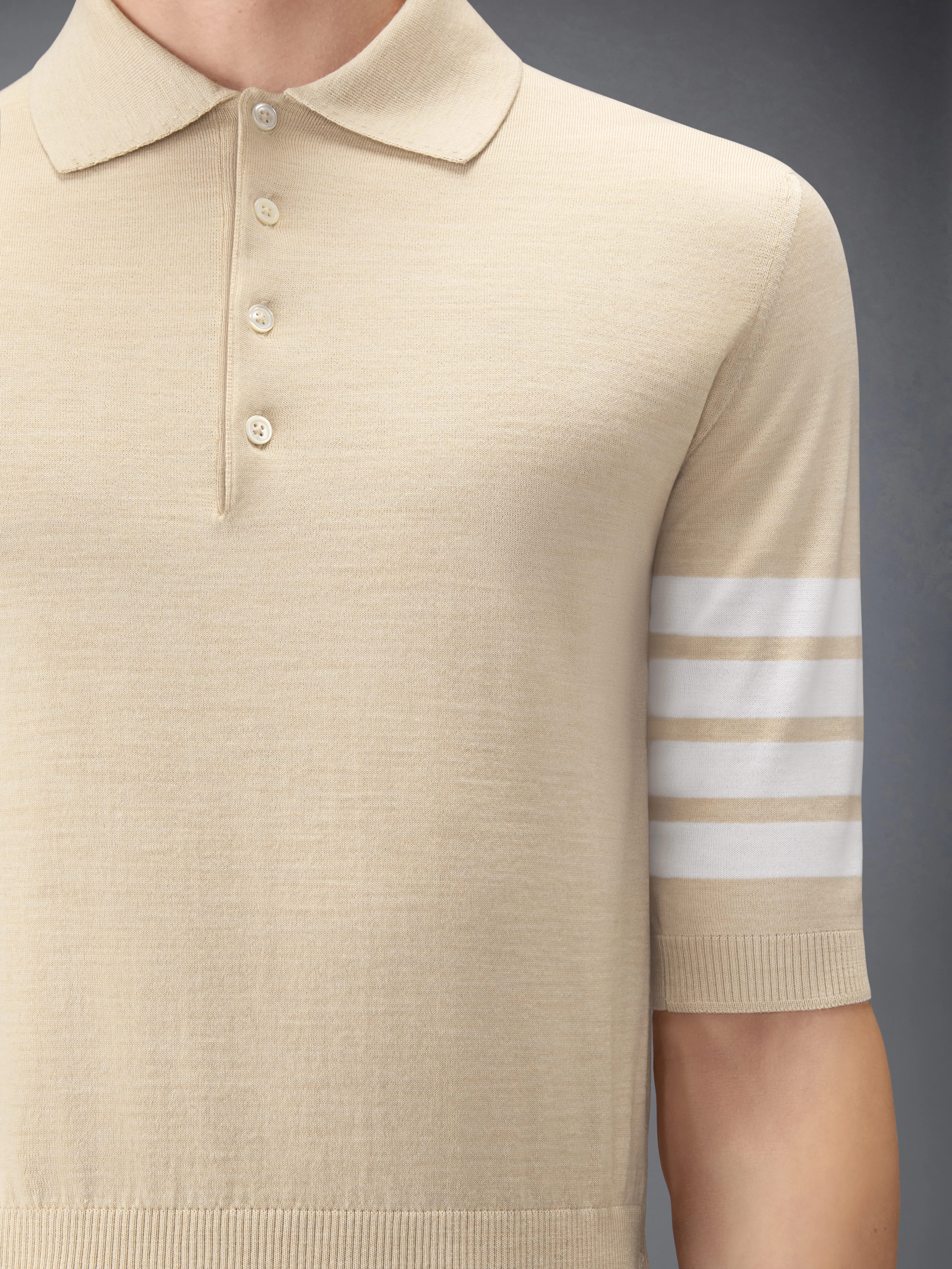 FINE MERINO WOOL 4-BAR POLO - Image 5
