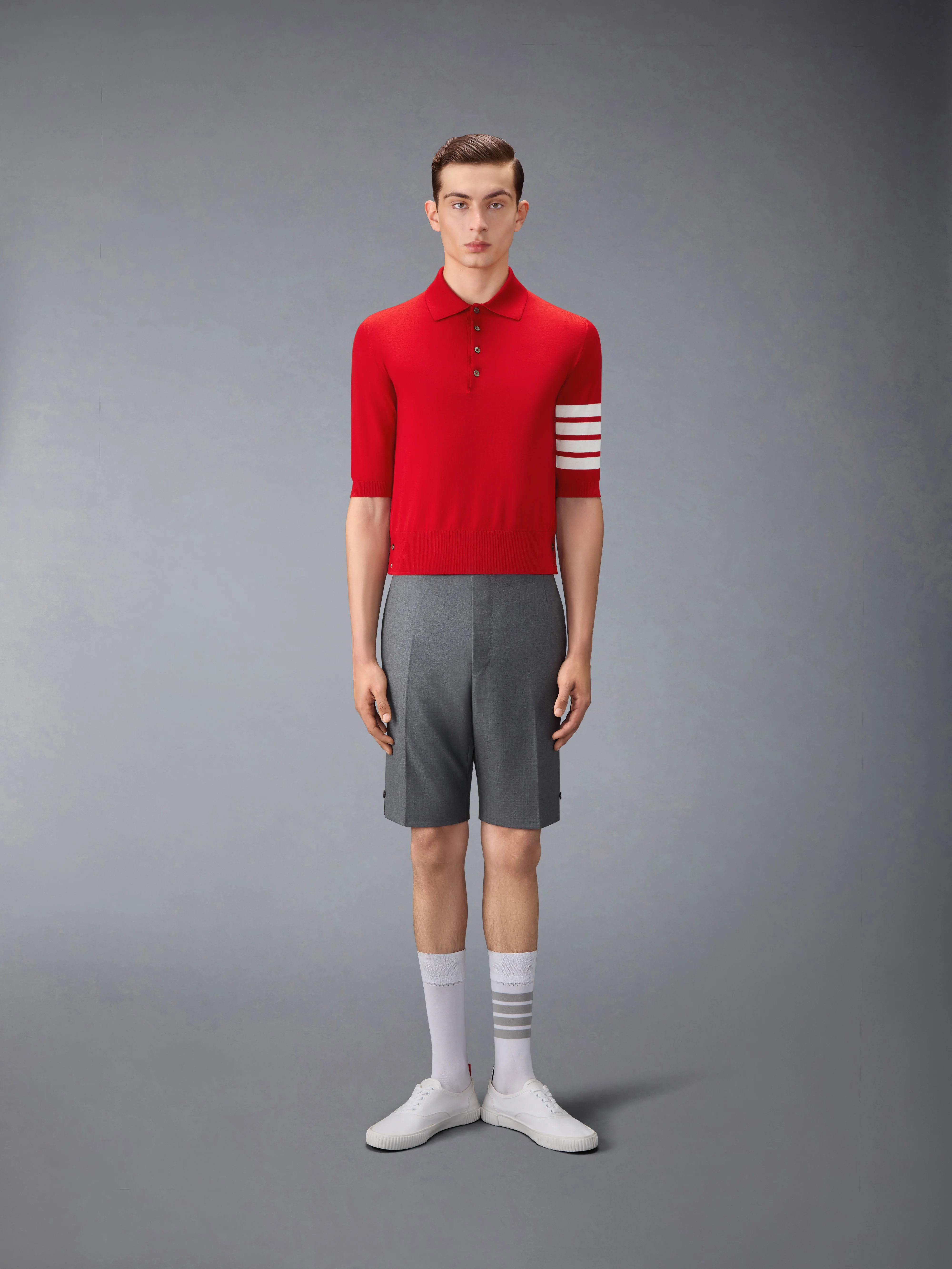 FINE MERINO WOOL 4-BAR POLO - Image 3