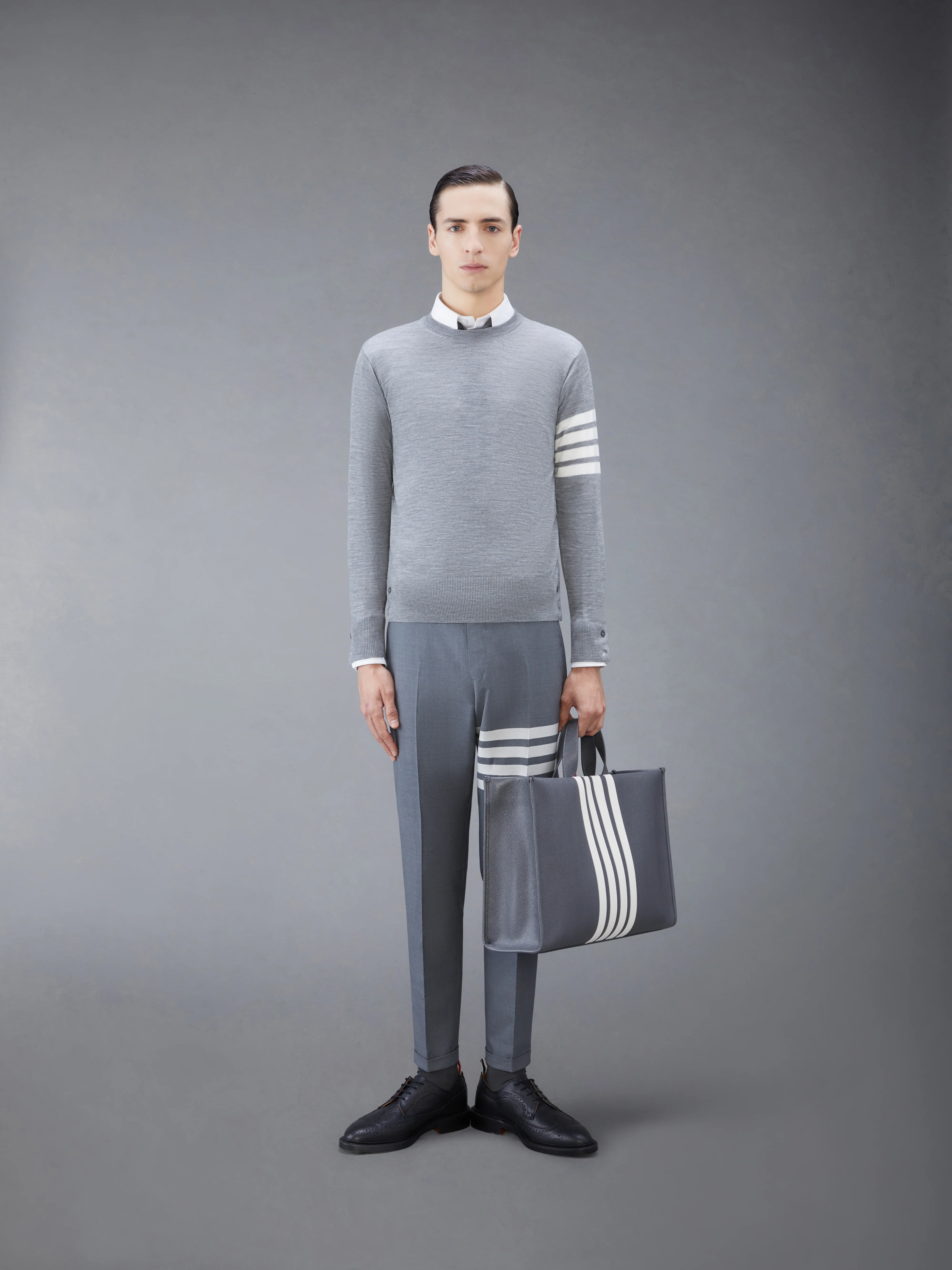 FINE MERINO WOOL 4-BAR PULLOVER - Image 3