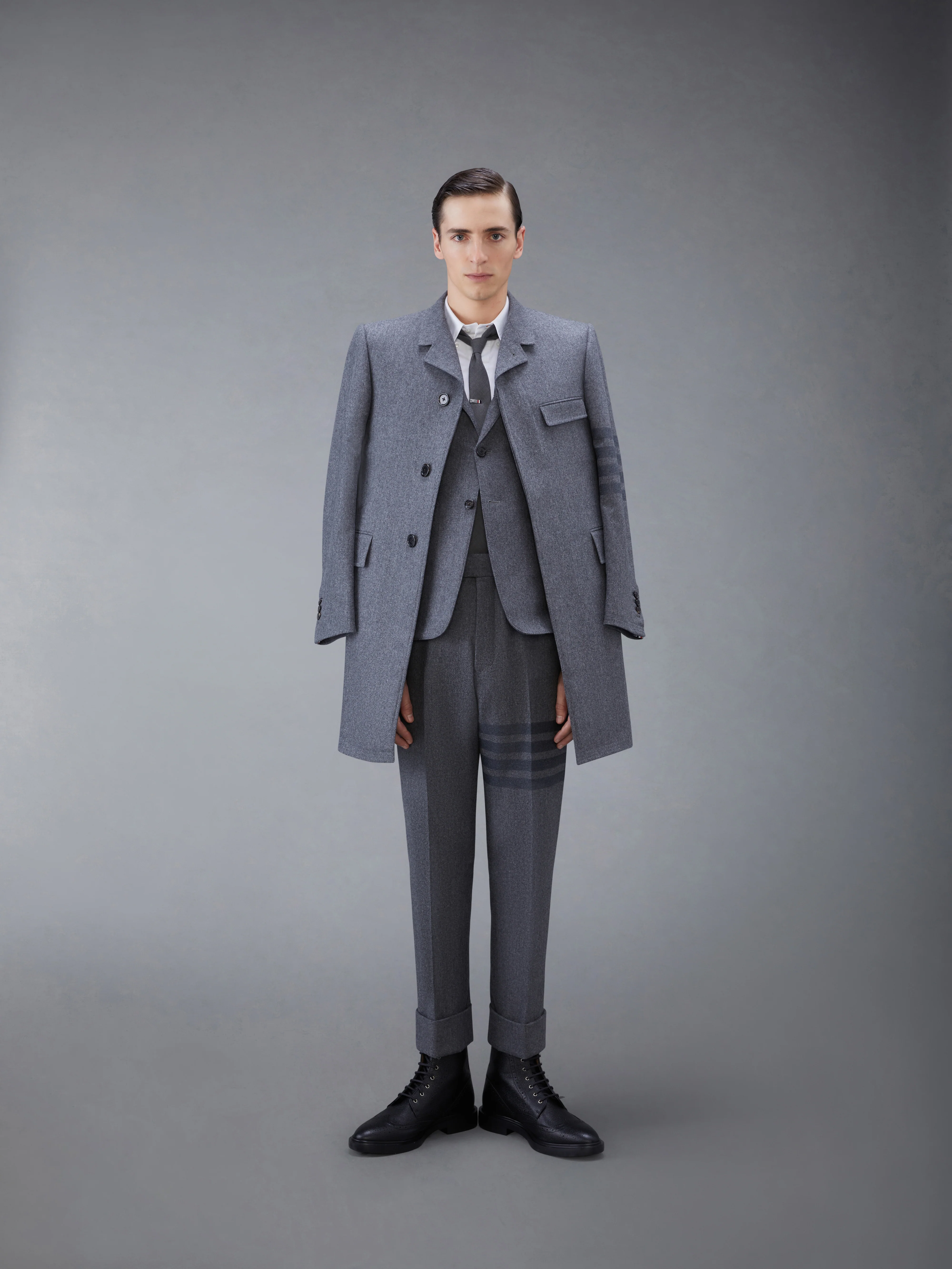 FLANNEL 4-BAR CLASSIC TROUSERS - Image 3