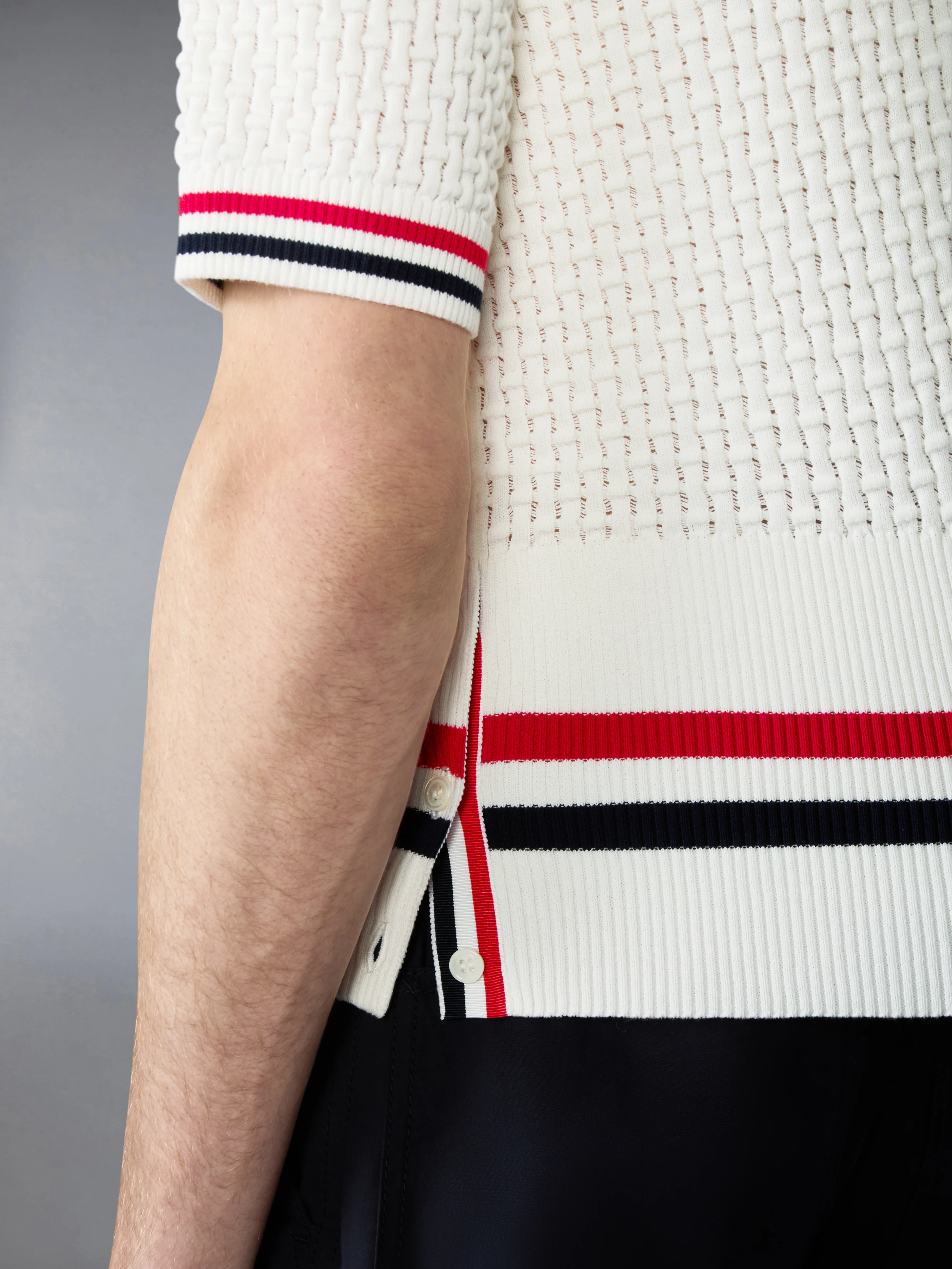 FLOAT RIPPLE STITCH RWB STRIPE POLO - Image 4