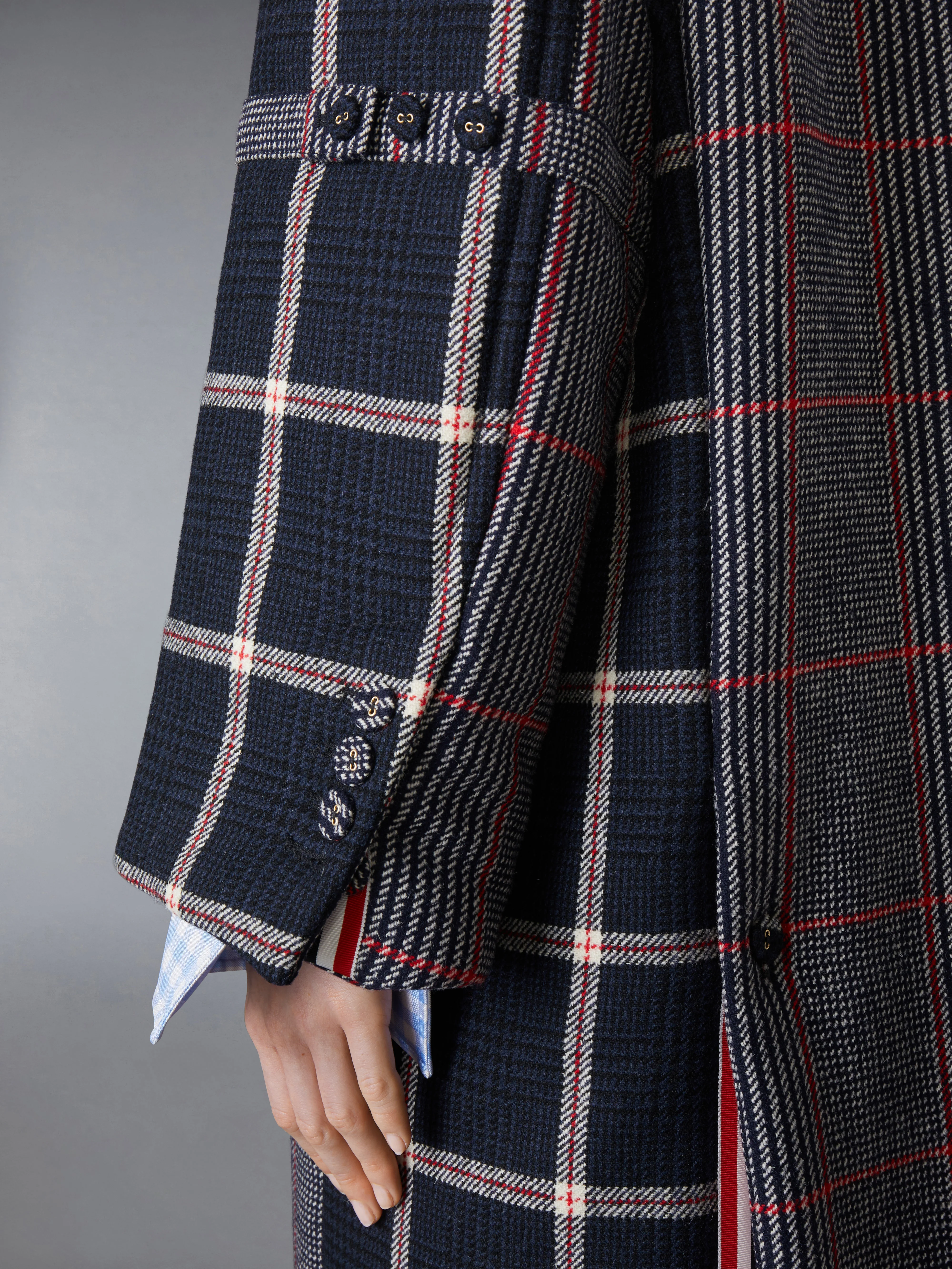 FUNMIX PRINCE OF WALES ARMBAND OVERCOAT - Image 5