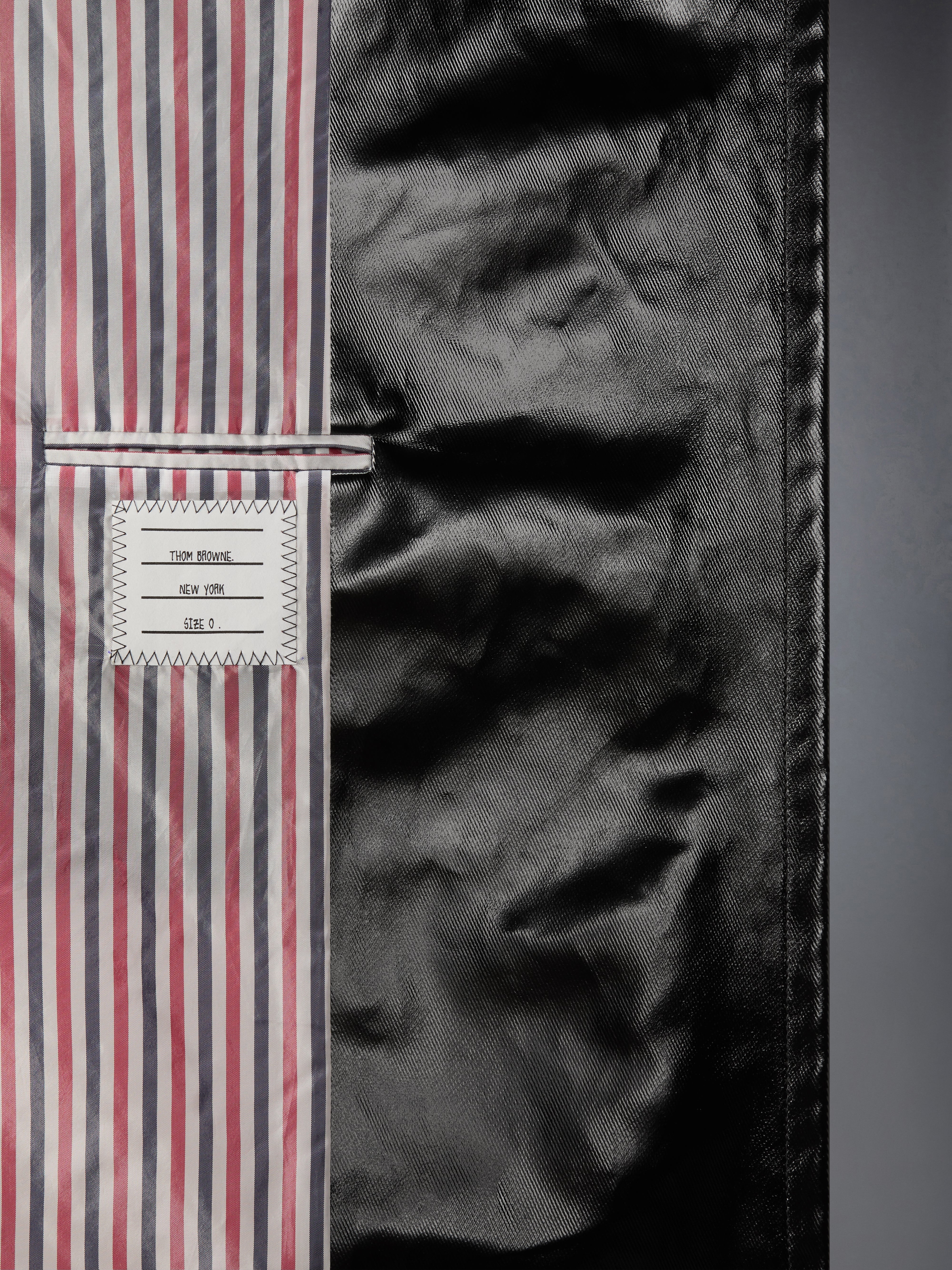 GABARDINE SLICKER OVERSIZED PEACOAT - Image 6