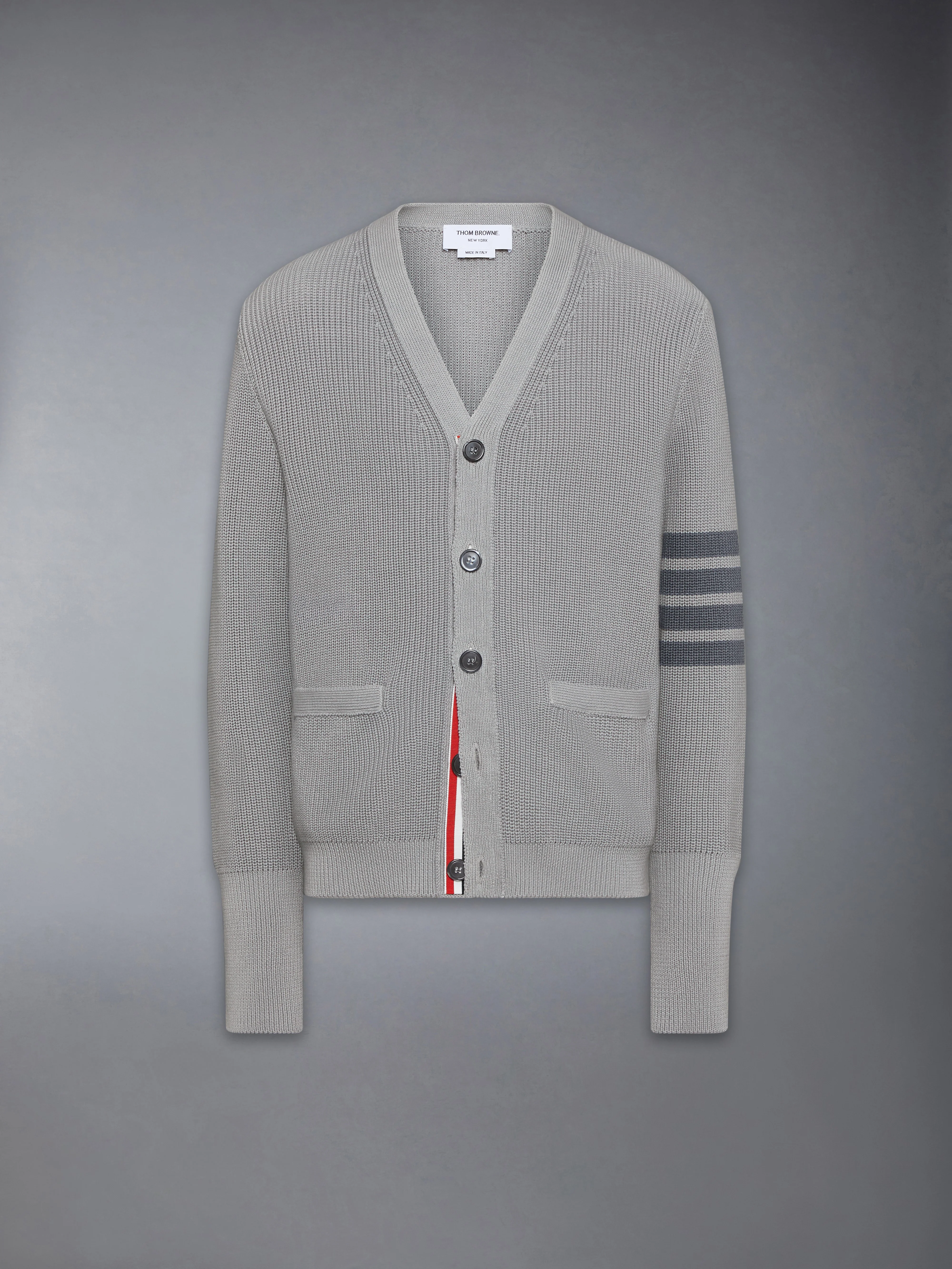 GARMENT DYED 4-BAR CARDIGAN - Image 6