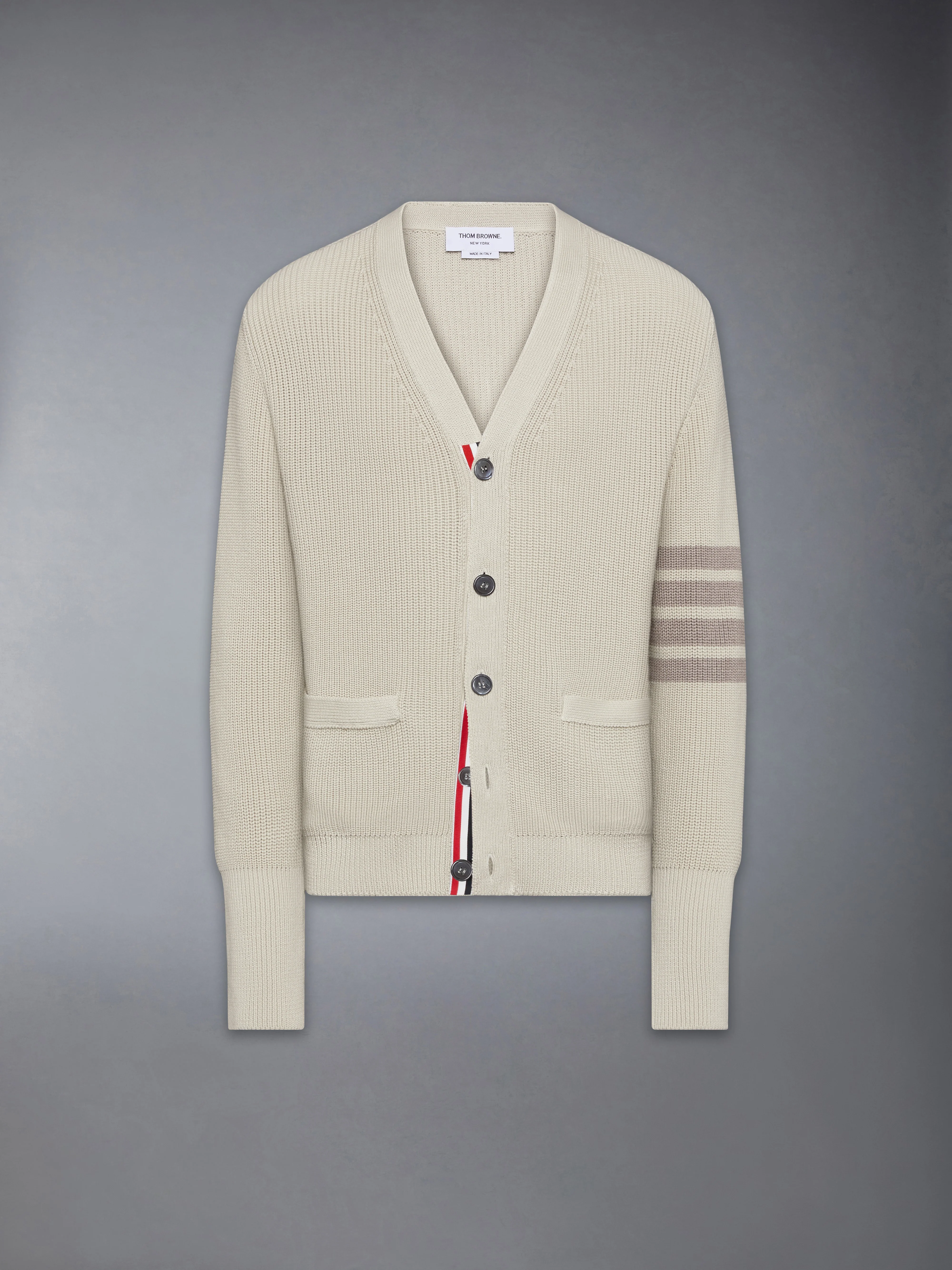 GARMENT DYED 4-BAR CARDIGAN - Image 6