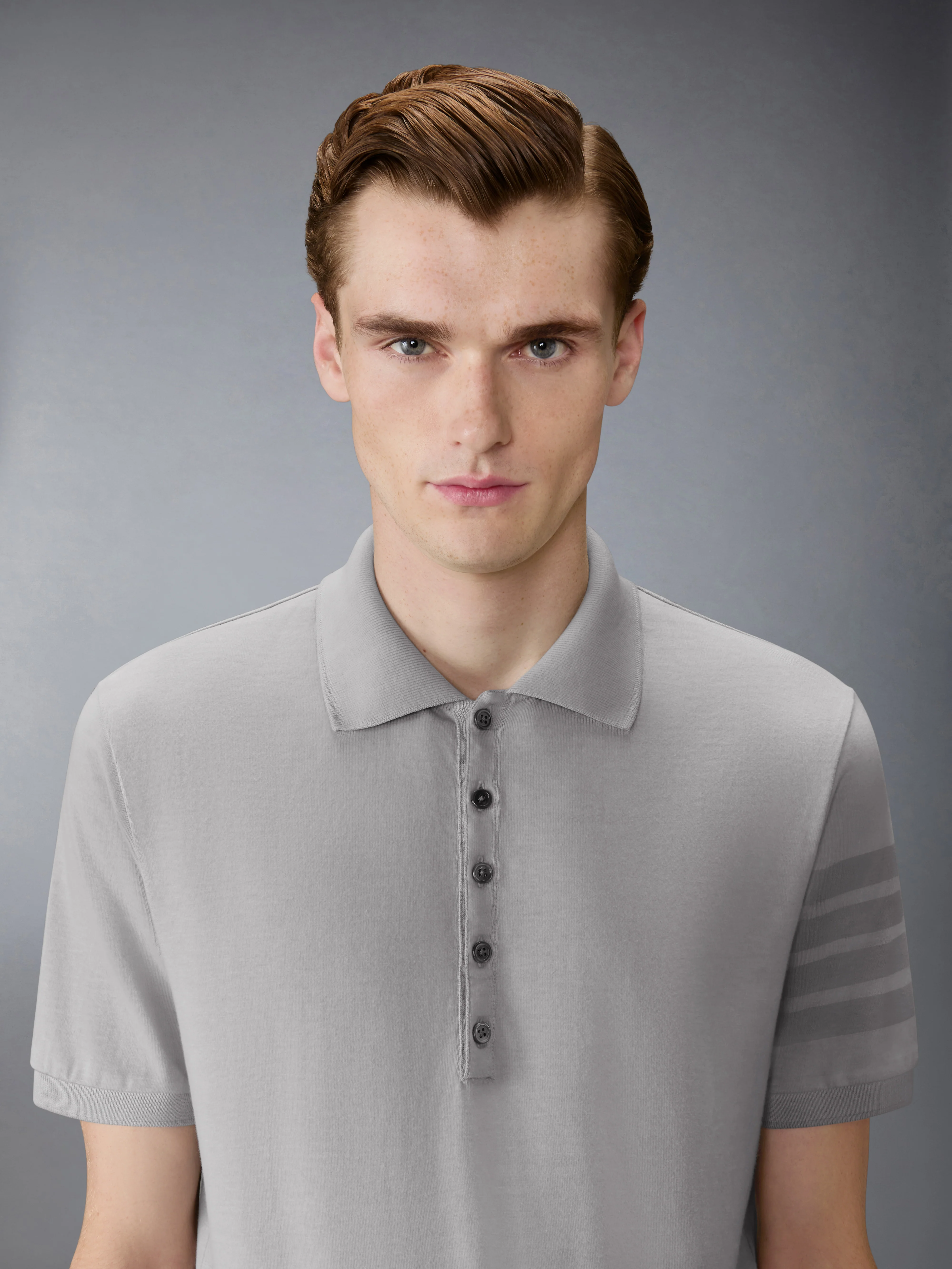 GARMENT OVERDYED JERSEY 4-BAR POLO - Image 5