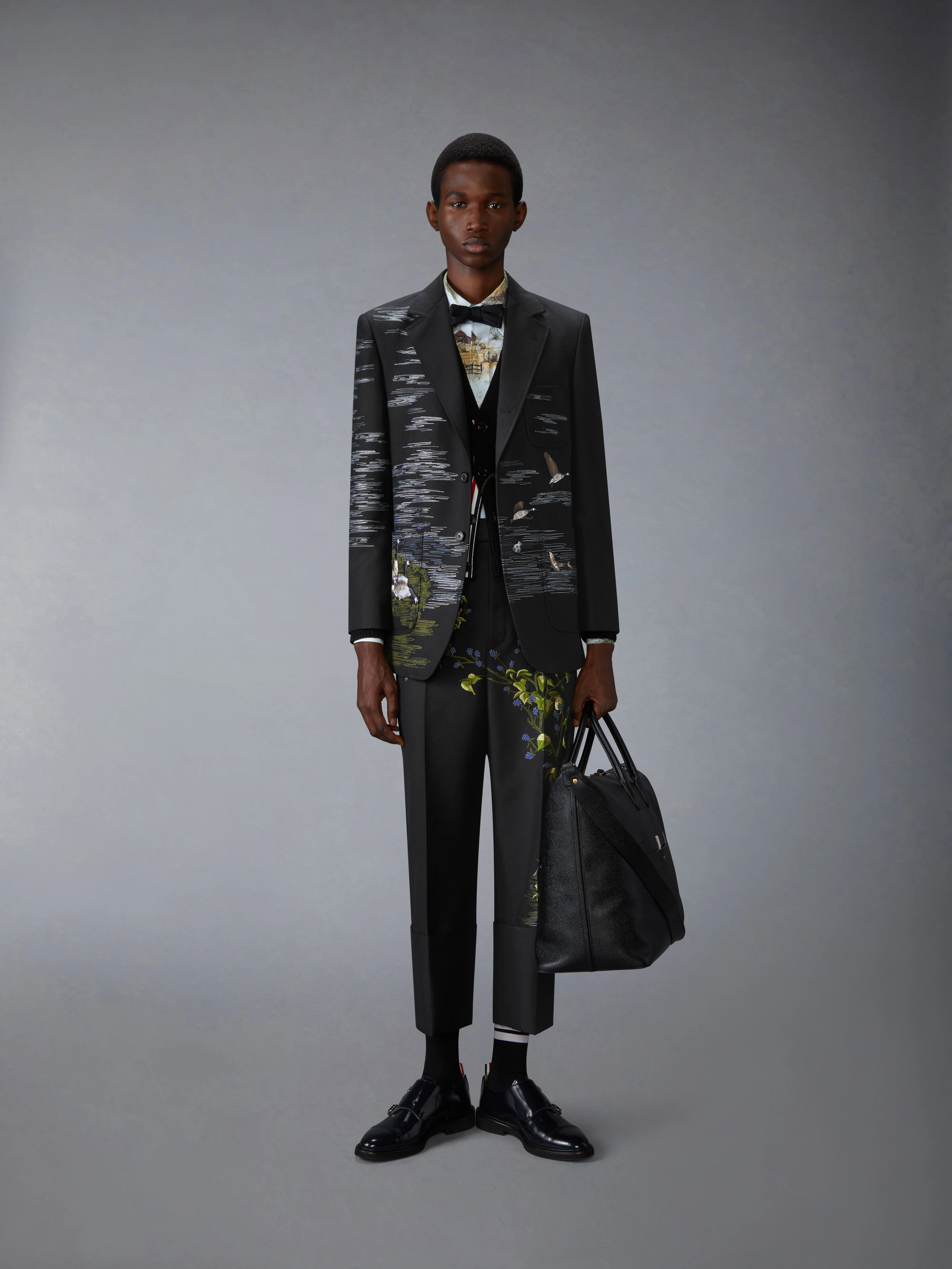 GOOSE SCENIC SATIN STITCH AND EMBROIDERY SPORTCOAT - Image 3