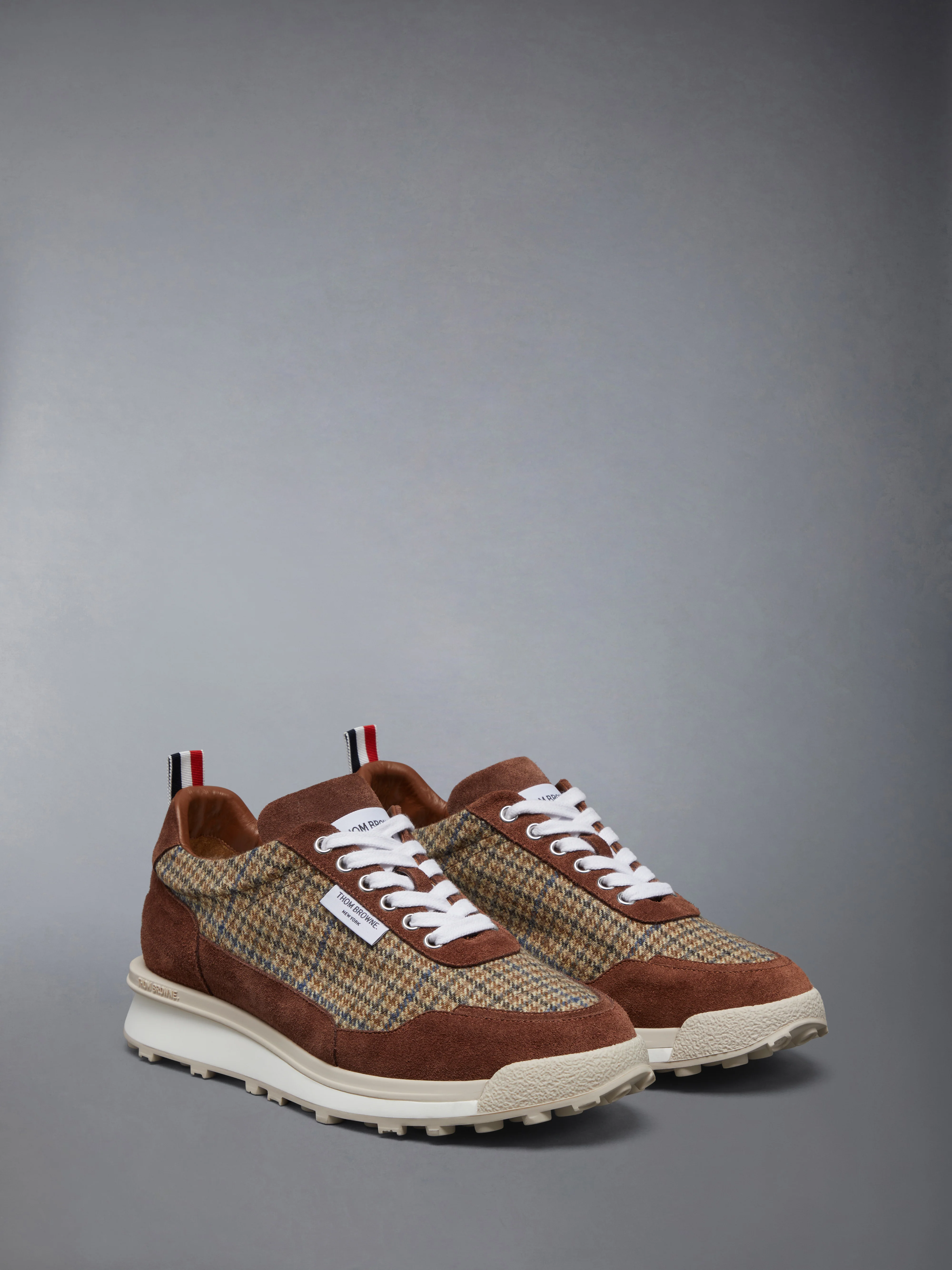 GUNCLUB CHECK CHEVIOT TWEED ALUMNI SNEAKERS - Image 2