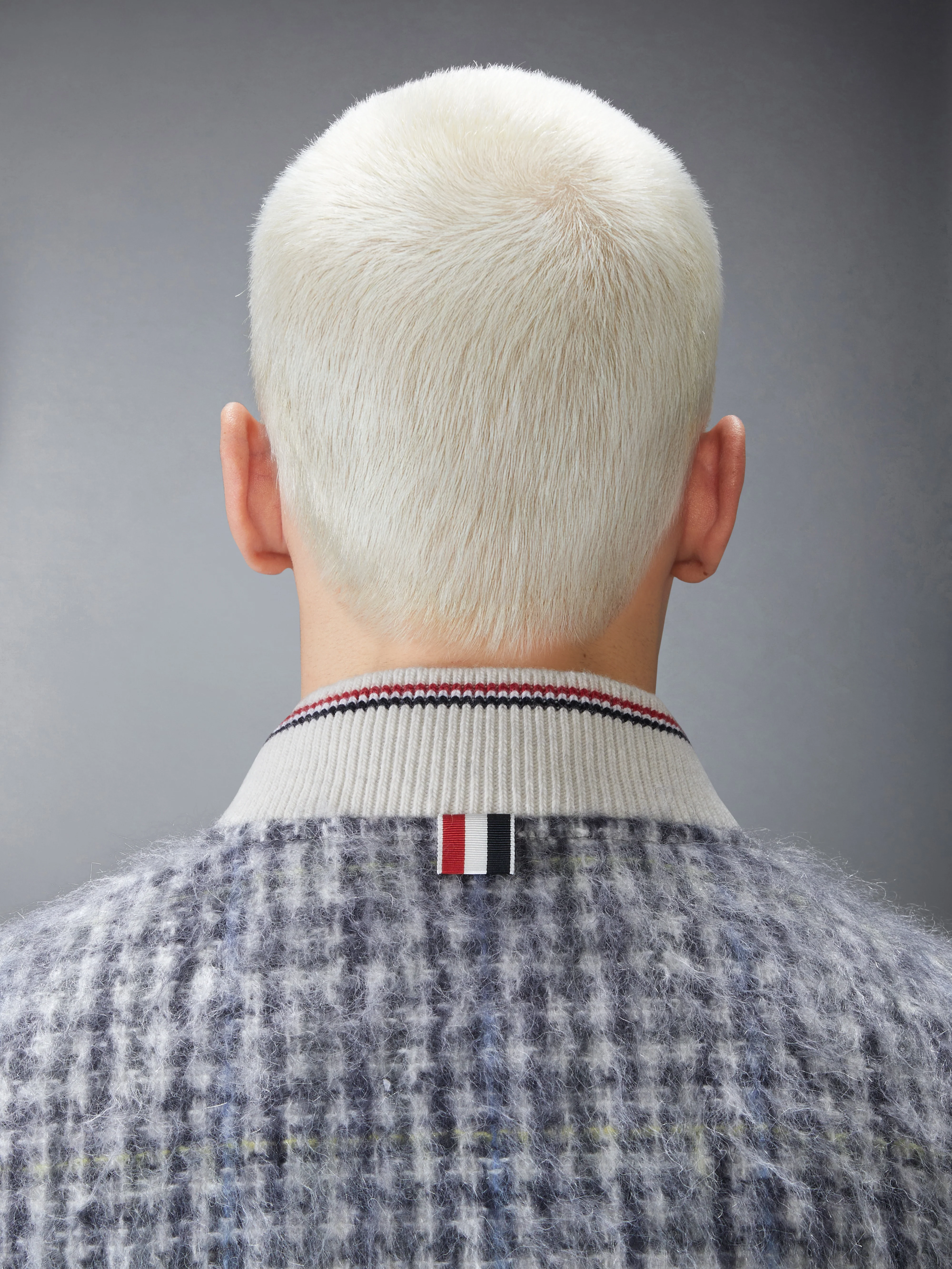 GUNCLUB CHECK HAIRY MOHAIR DOWN FILLED VEST - Image 5
