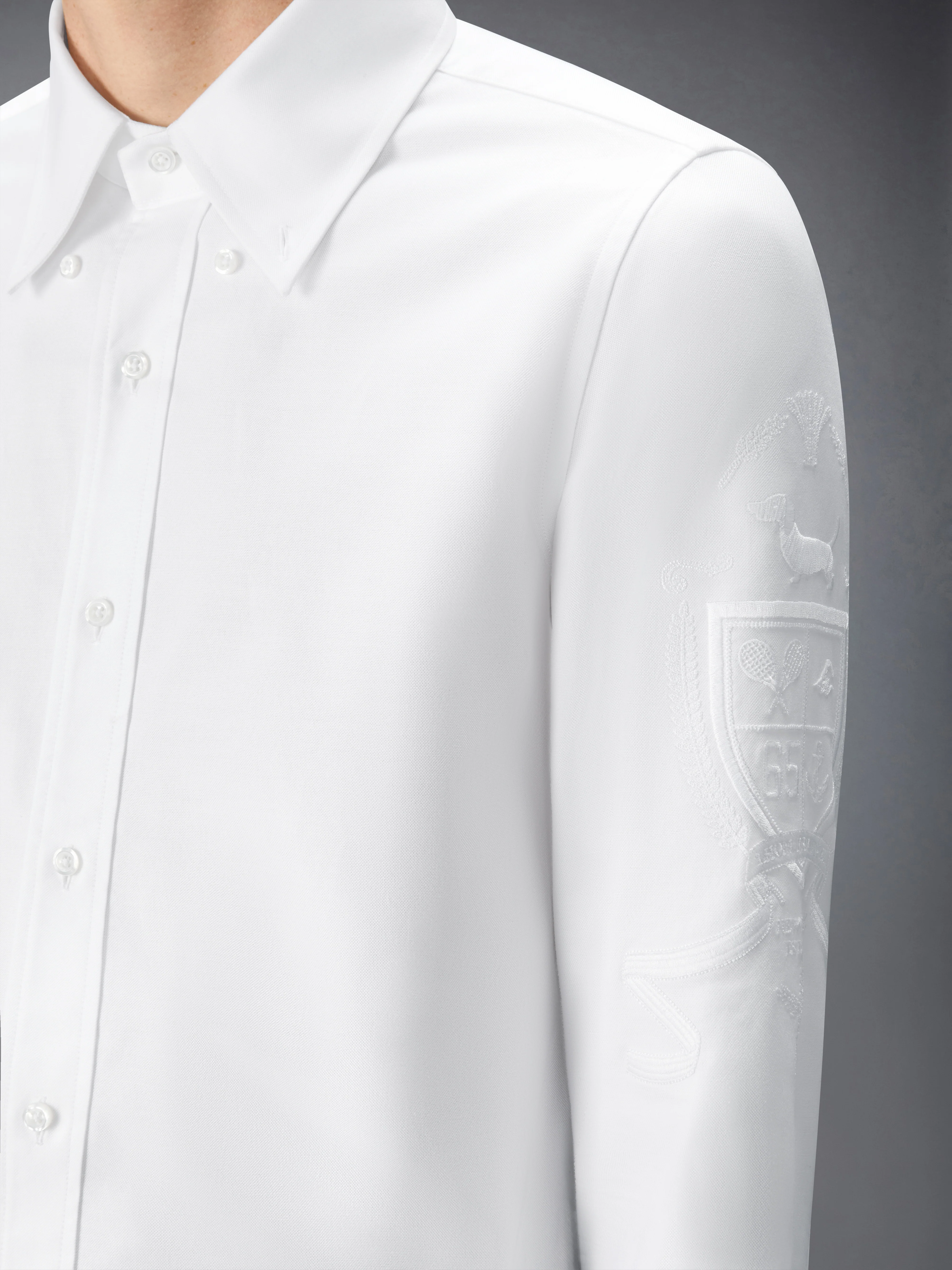 HECTOR CREST EMBROIDERY OXFORD SHIRT - Image 5