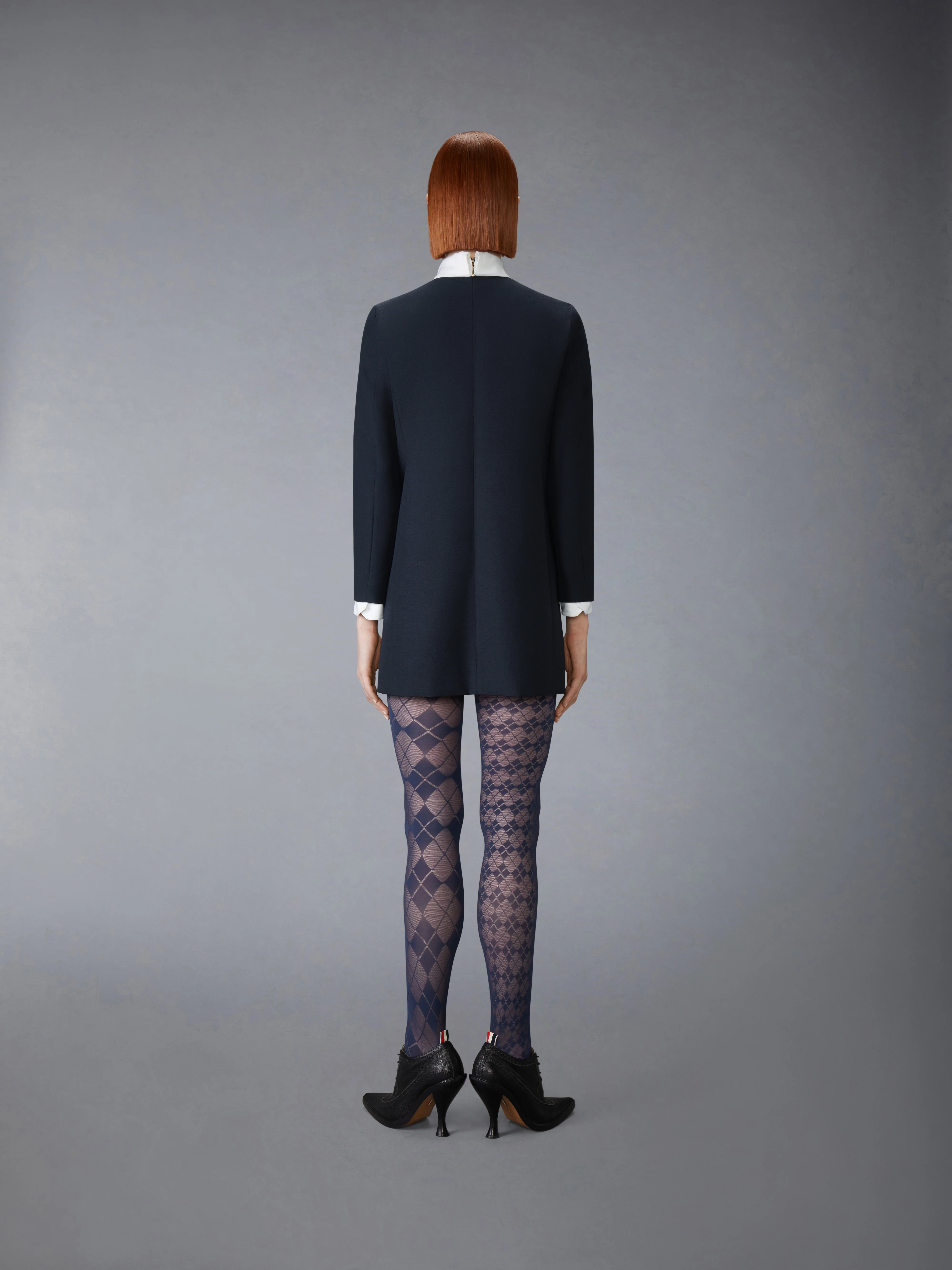 HIGH WOOL SUITING SHIFT DRESS - Image 3