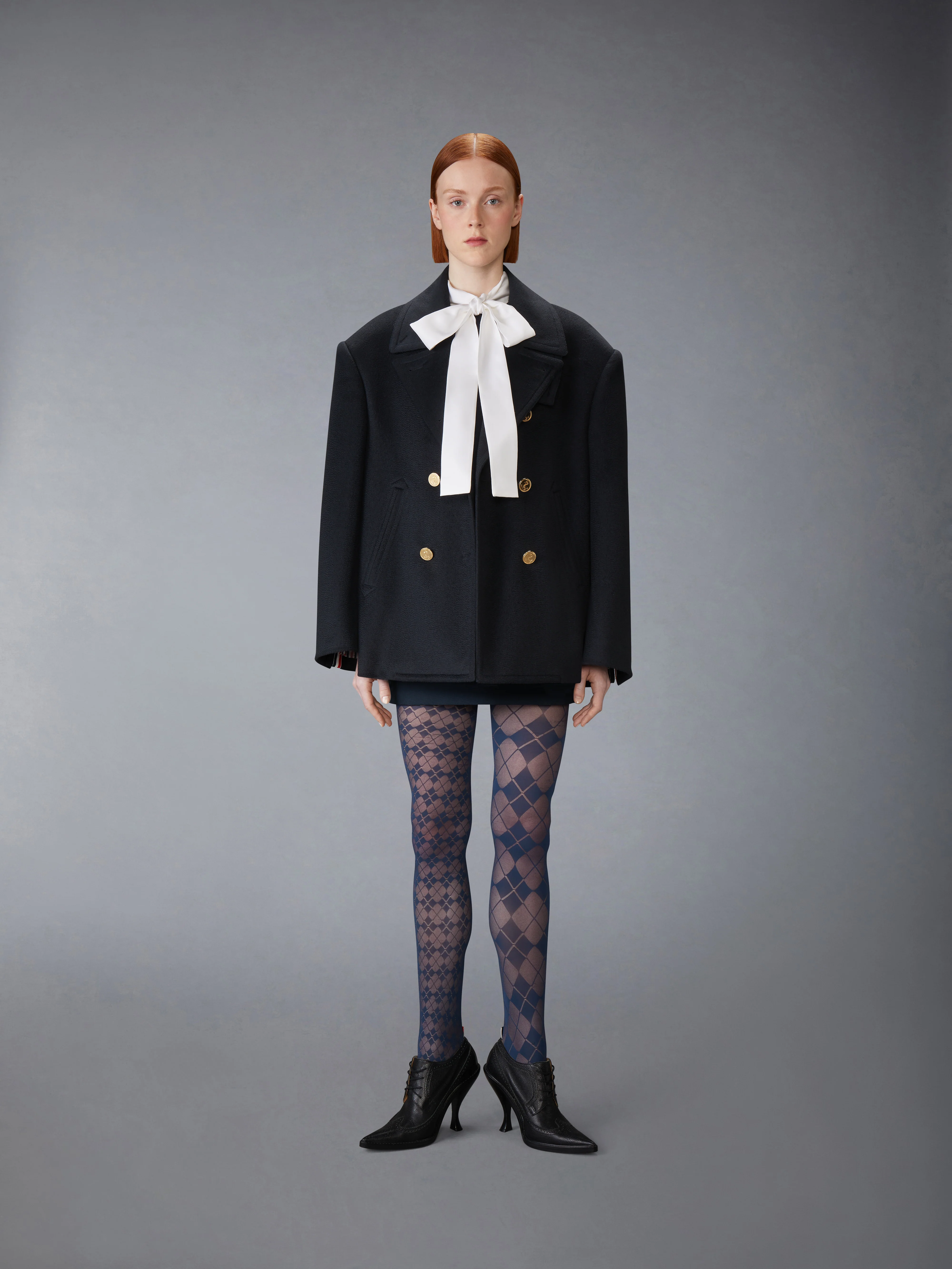 HIGH WOOL SUITING SHIFT DRESS - Image 4