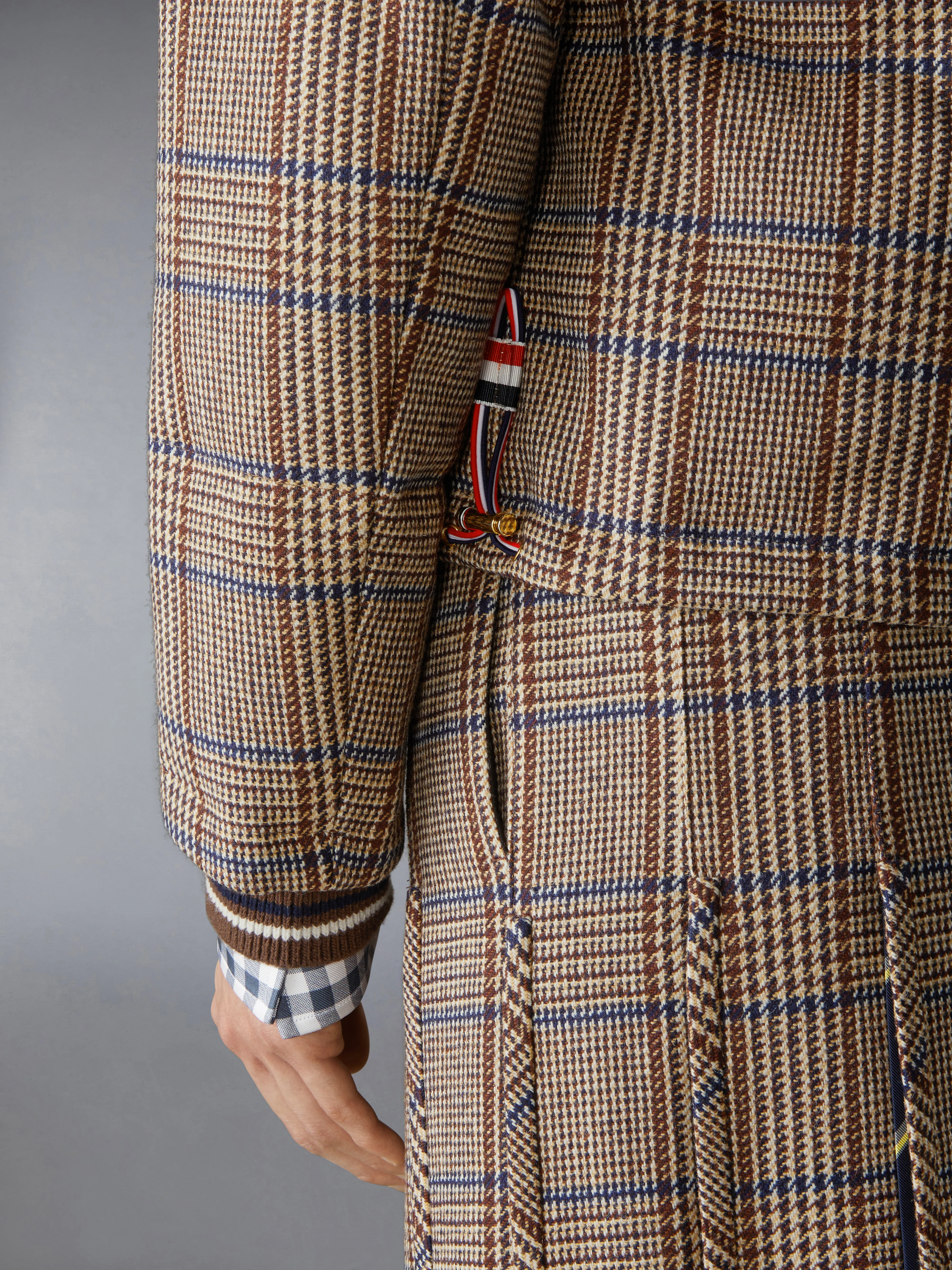 HUNTING TWEED 4-BAR DOWN FILL BOMBER JACKET - Image 8