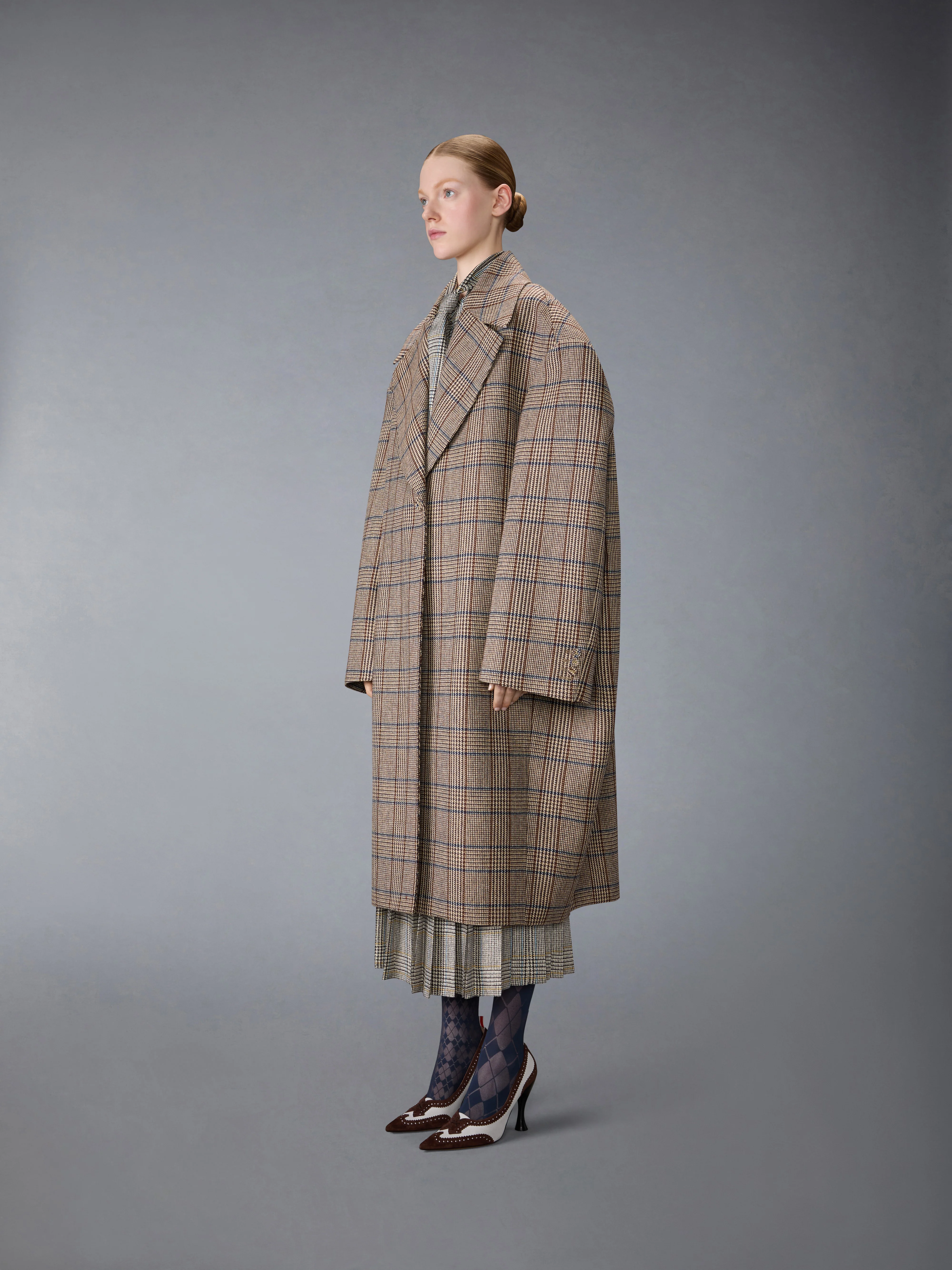 HUNTING TWEED COCOON COAT - Image 3
