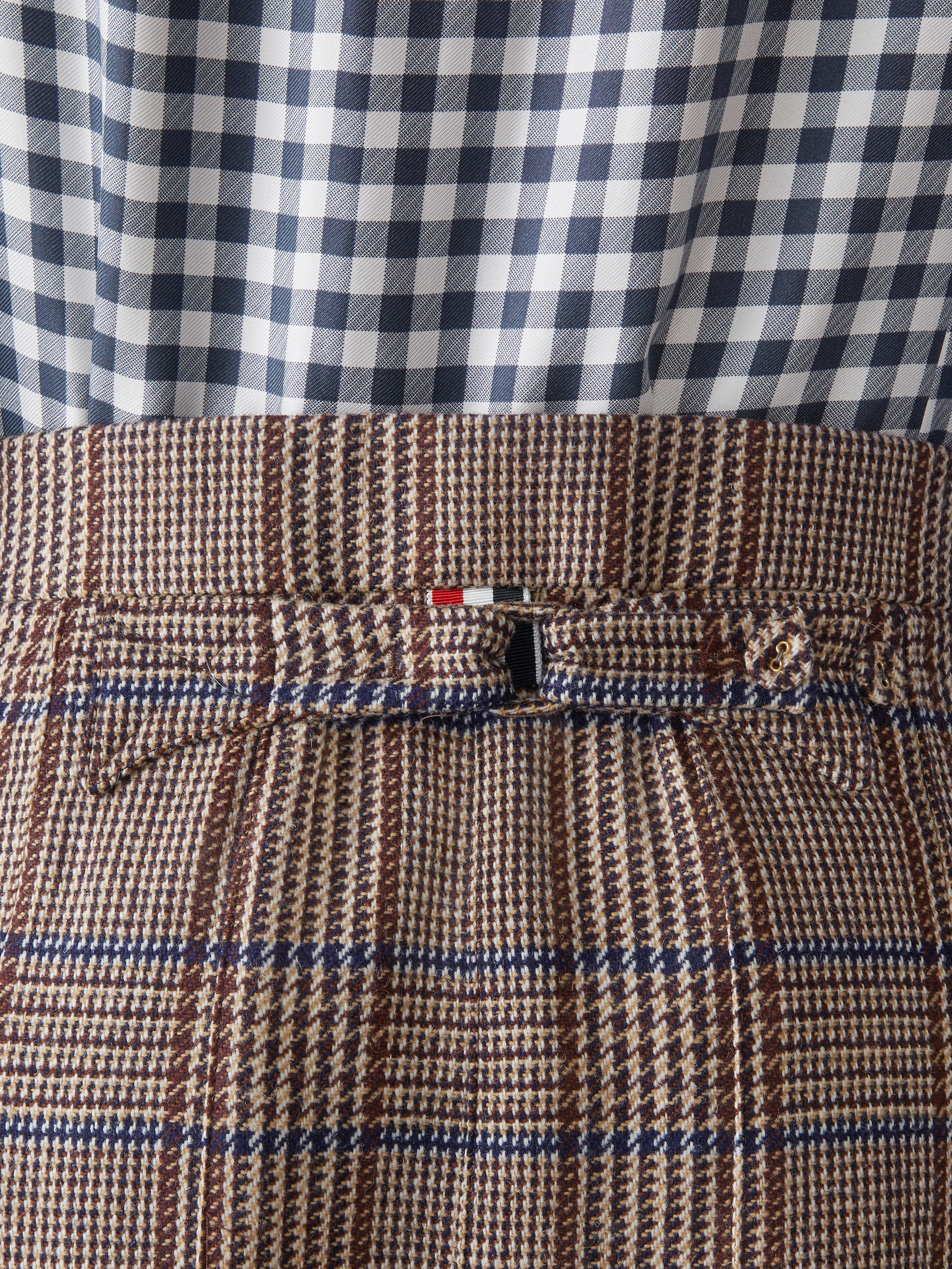 HUNTING TWEED LOW RISE PLEATED SKIRT - Image 6