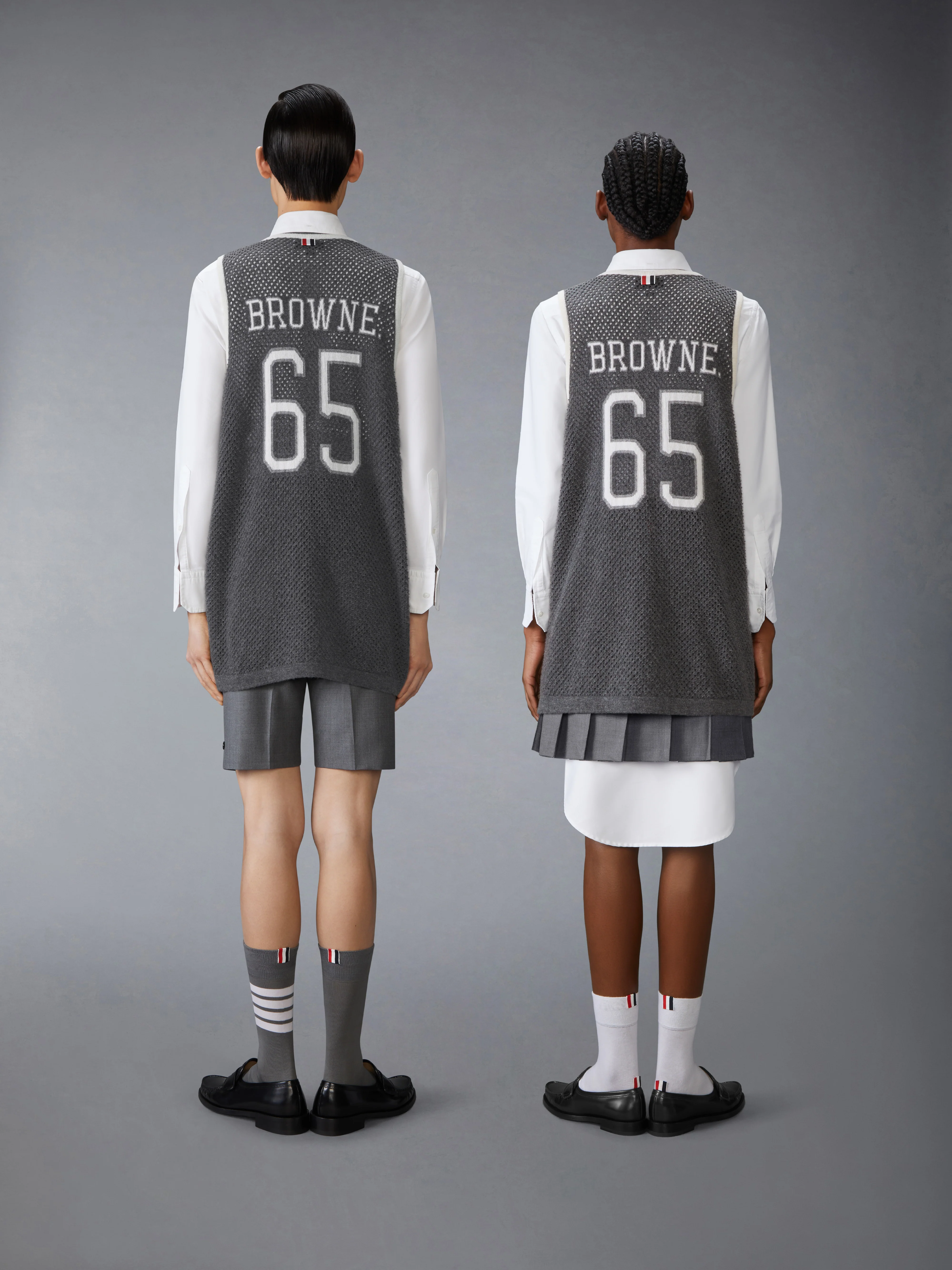 INTARSIA CASHMERE MESH BASKETBALL JERSEY - Image 2