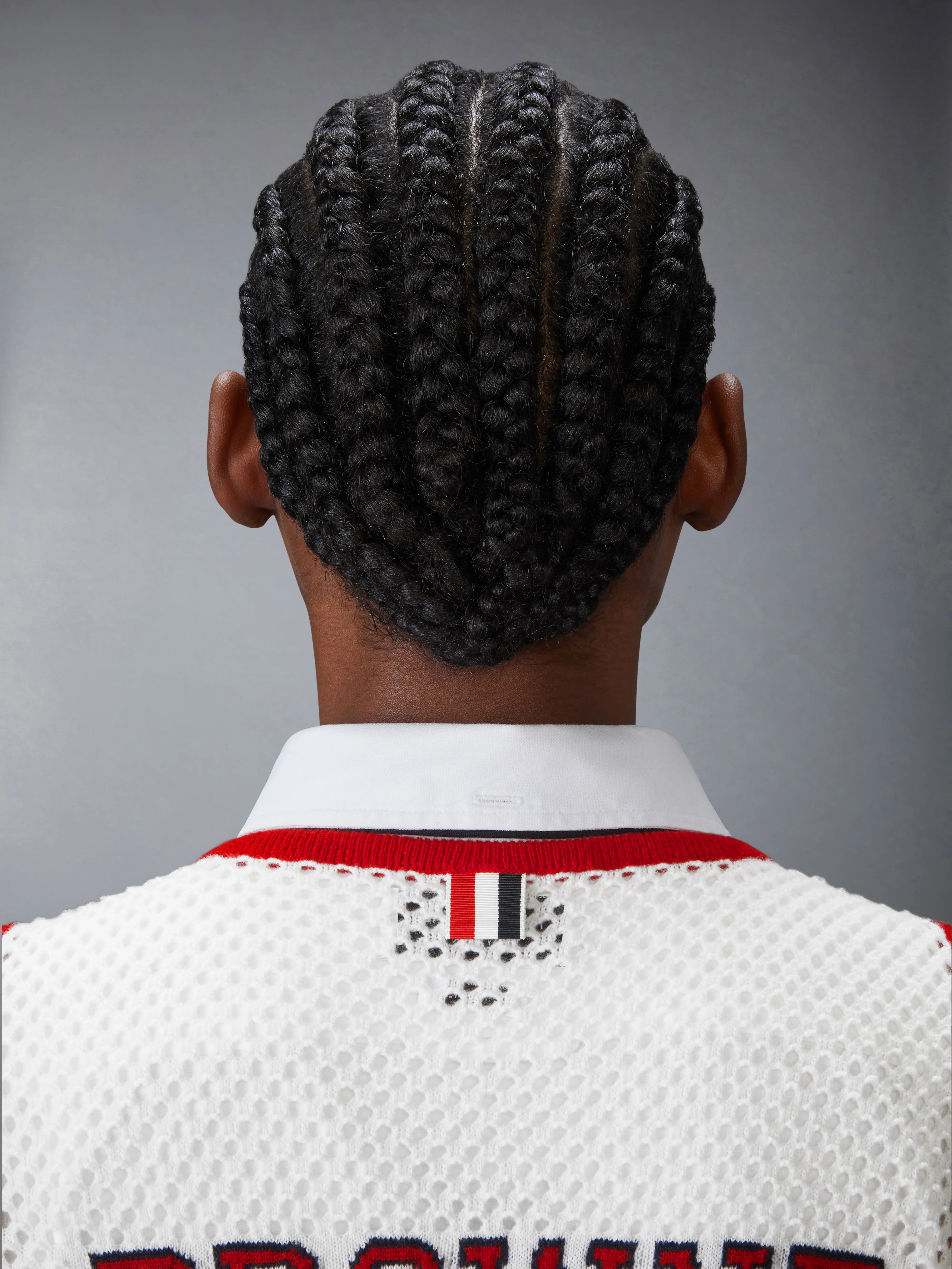 INTARSIA CASHMERE MESH BASKETBALL JERSEY - Image 10