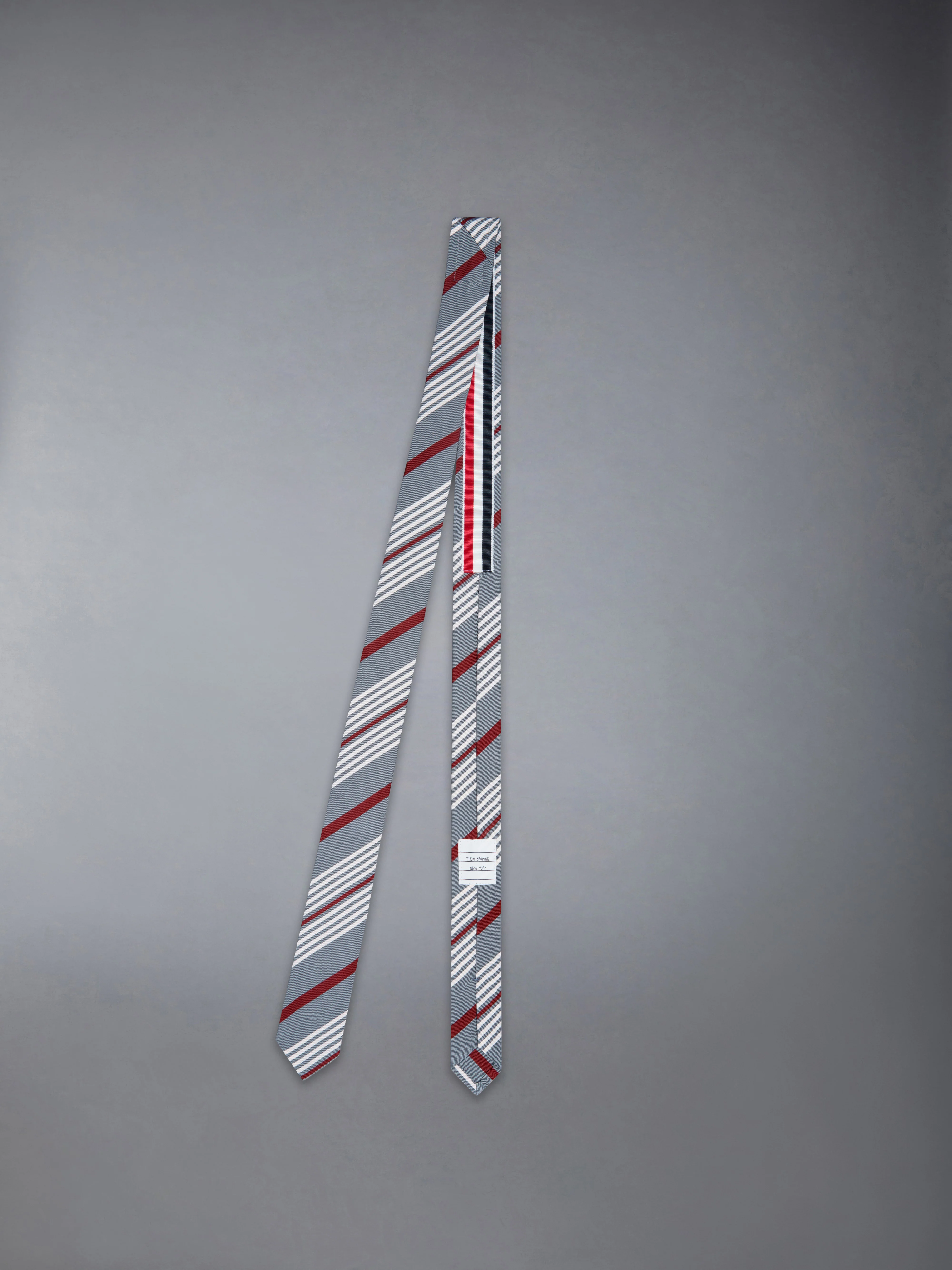 JACQUARD 4-BAR SILK COTTON TIE - Image 2