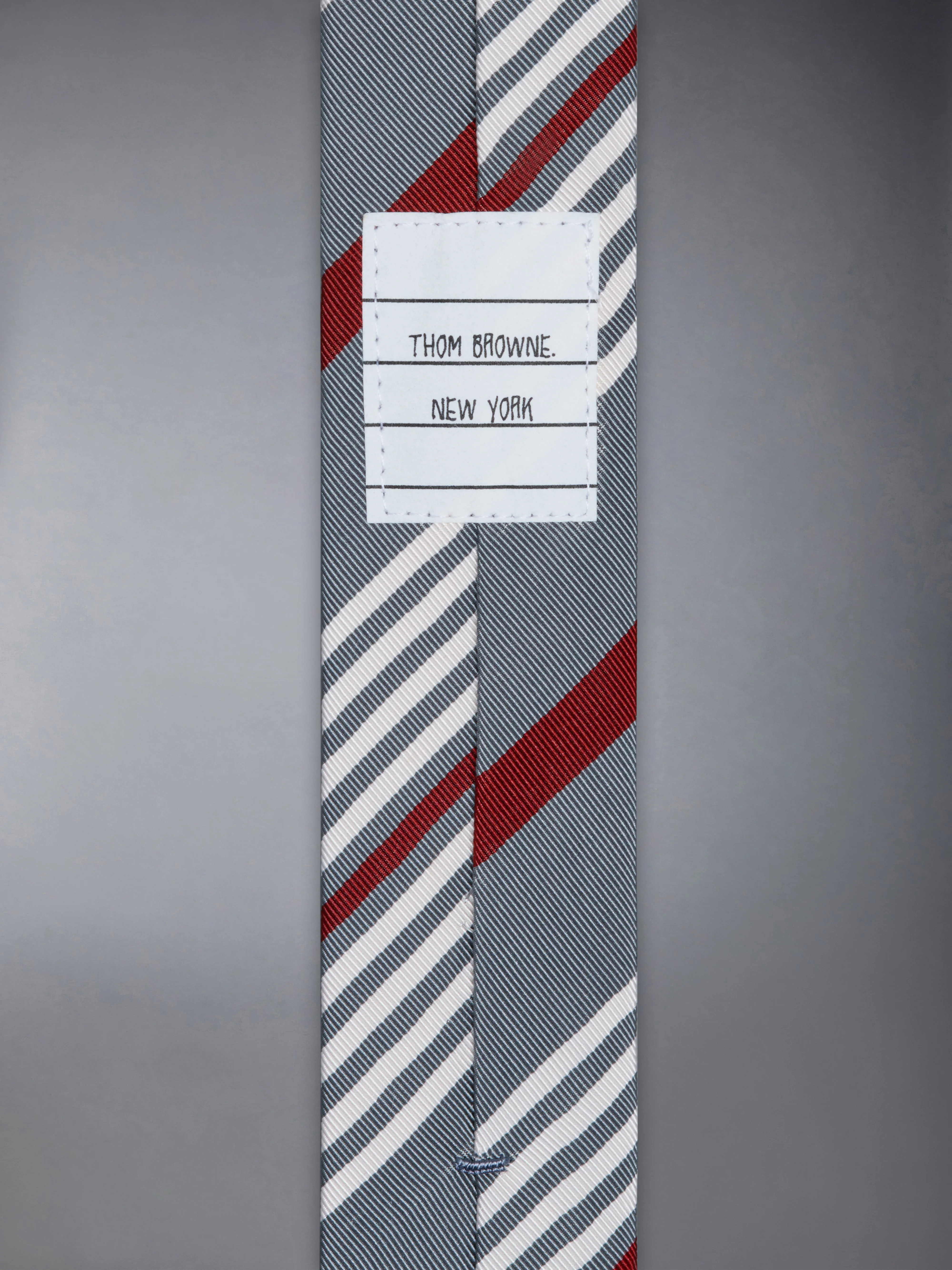 JACQUARD 4-BAR SILK COTTON TIE - Image 3