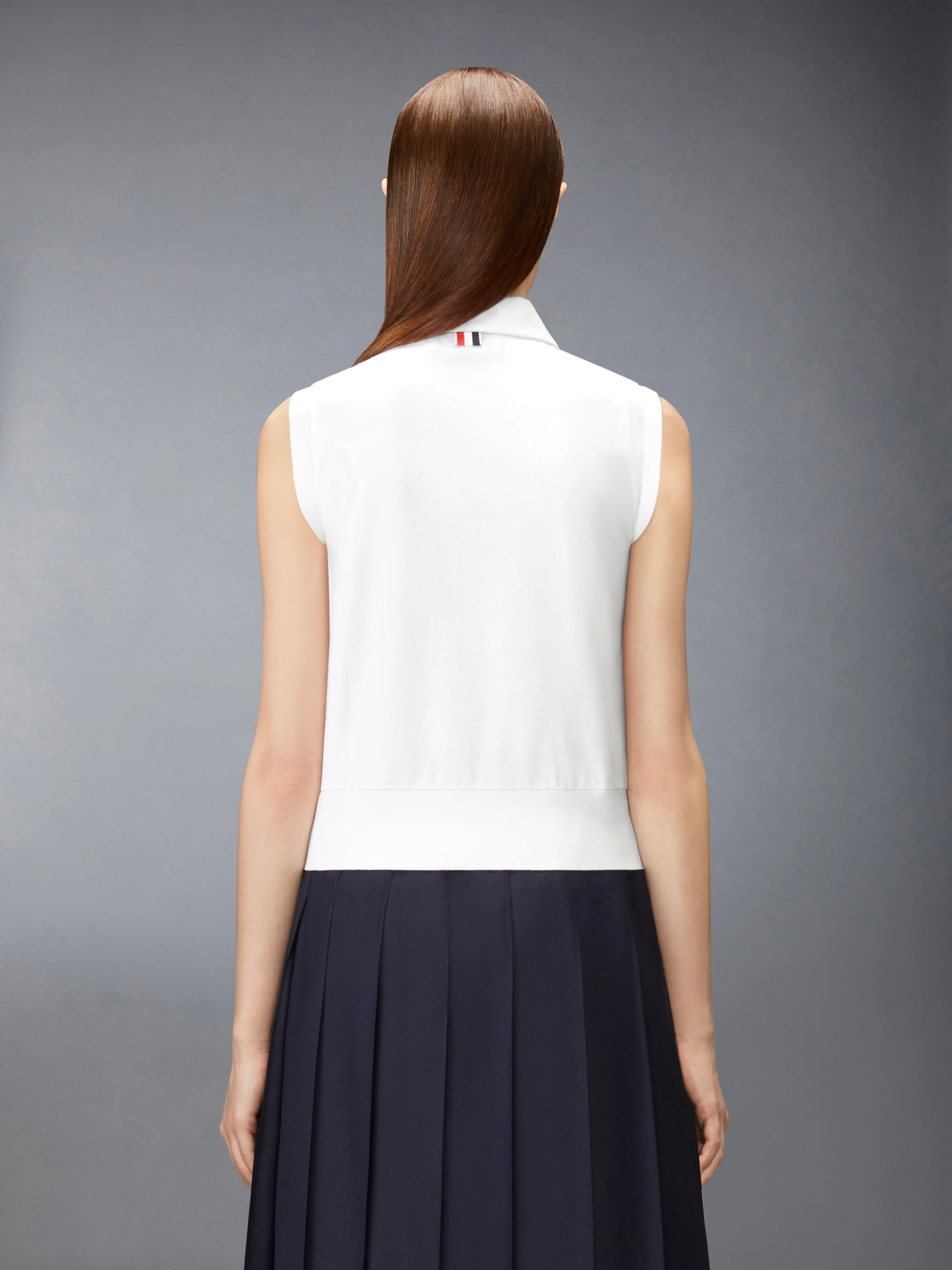 JERSEY EMBROIDERY SLEEVELESS POLO - Image 3