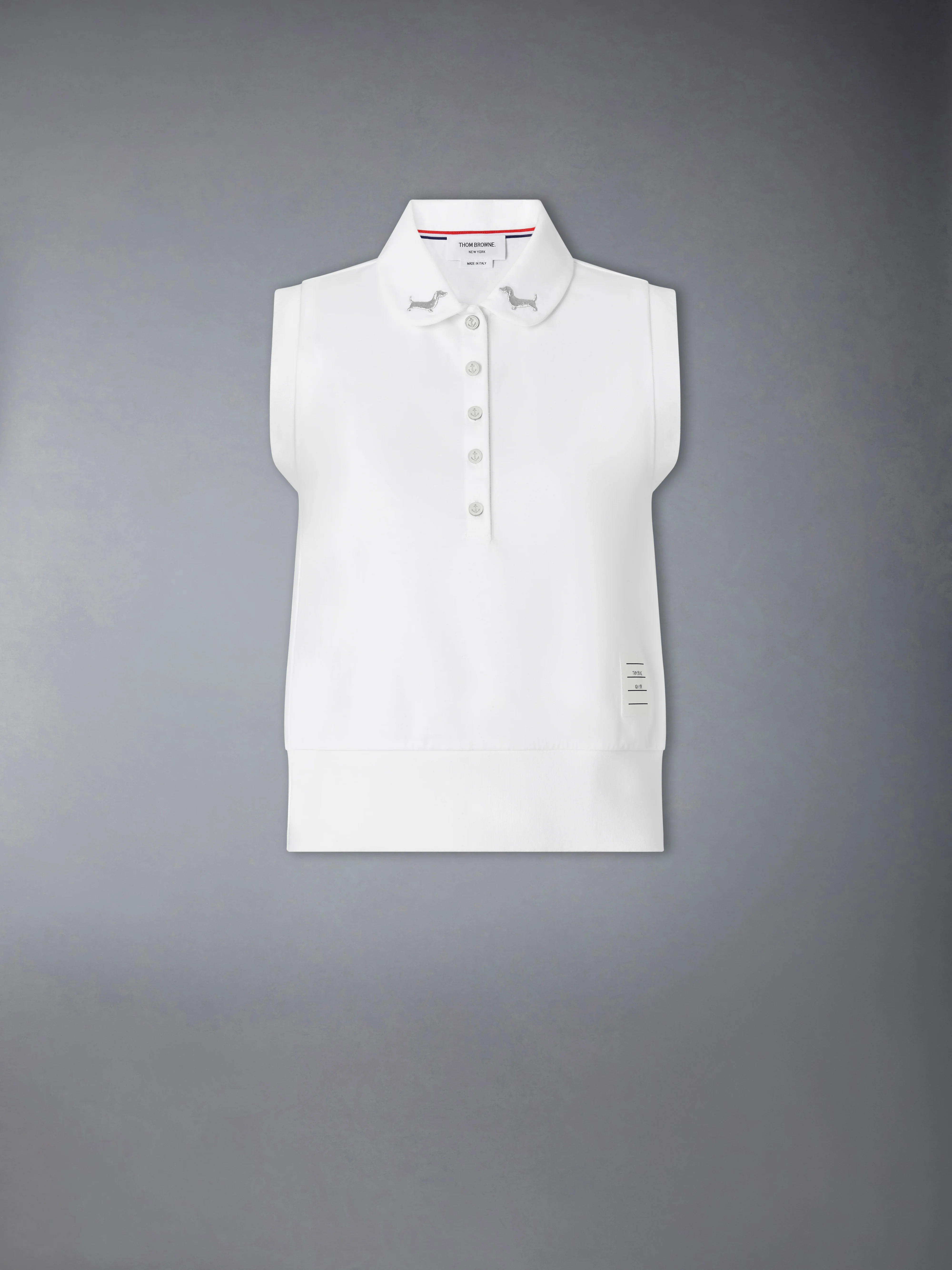 JERSEY EMBROIDERY SLEEVELESS POLO - Image 7