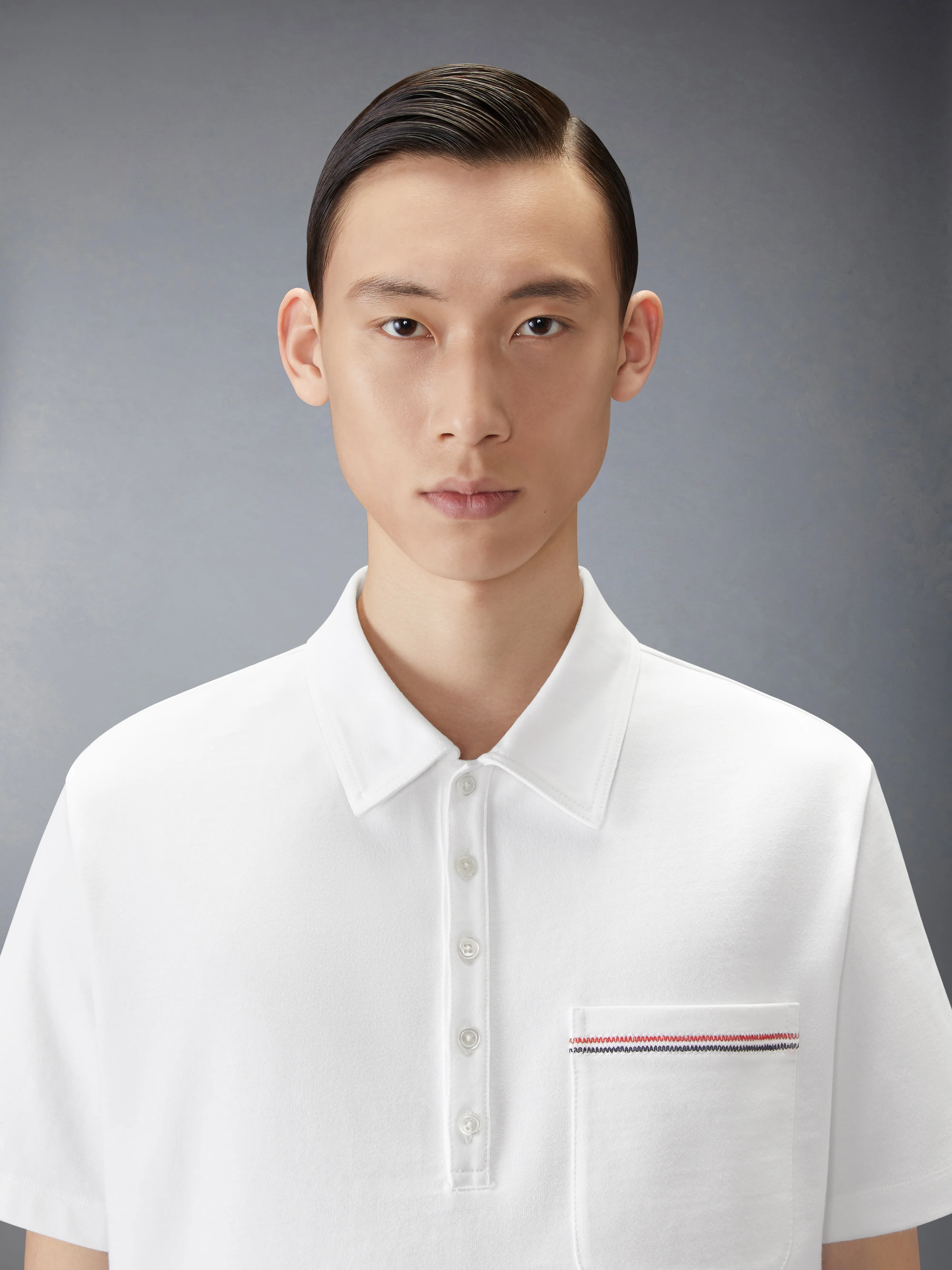 JERSEY RWB STRIPE OVERSIZED POLO - Image 6