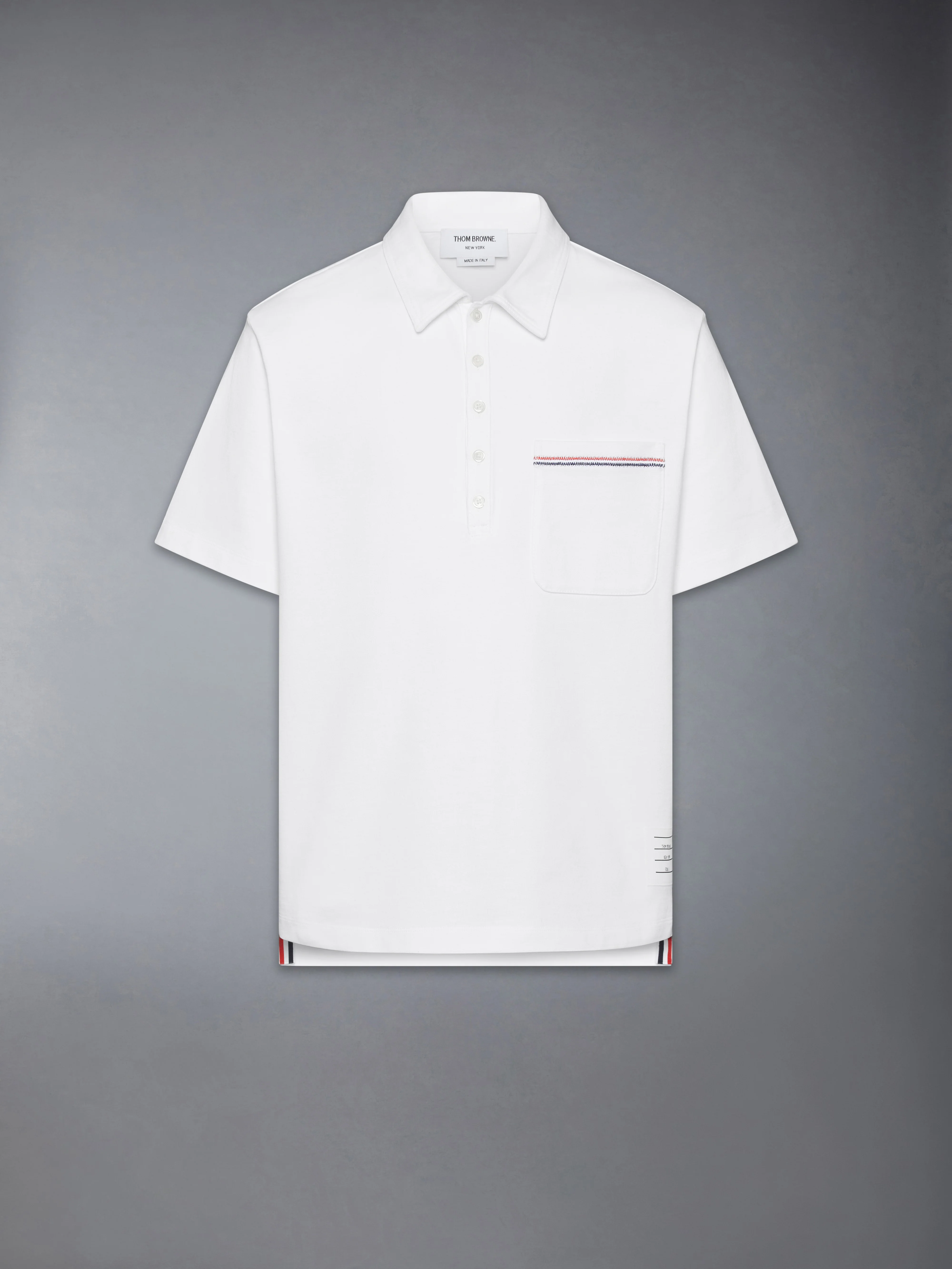 JERSEY RWB STRIPE OVERSIZED POLO - Image 7