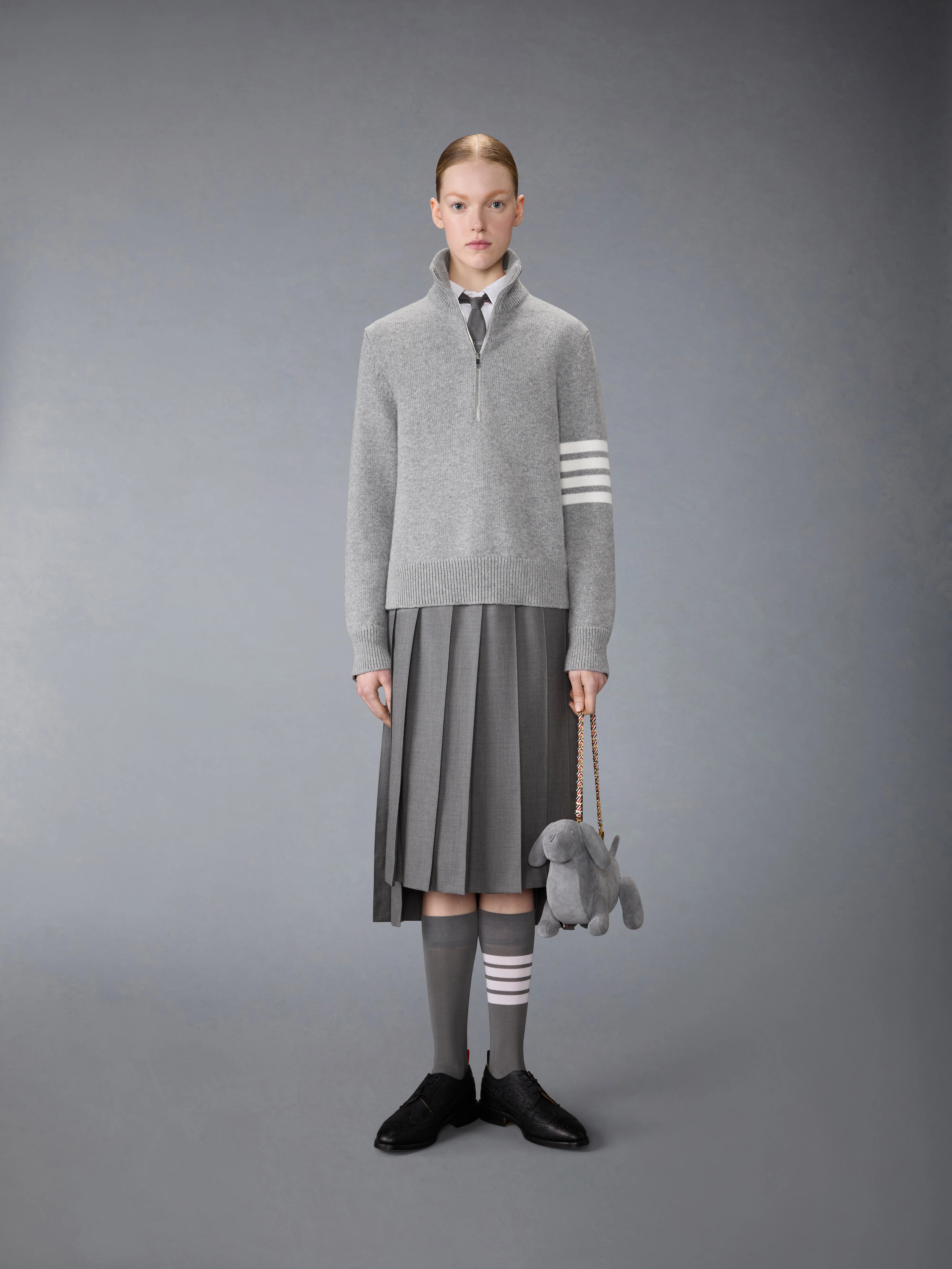 JERSEY STITCH MERINO WOOL 4-BAR PULLOVER - Image 3