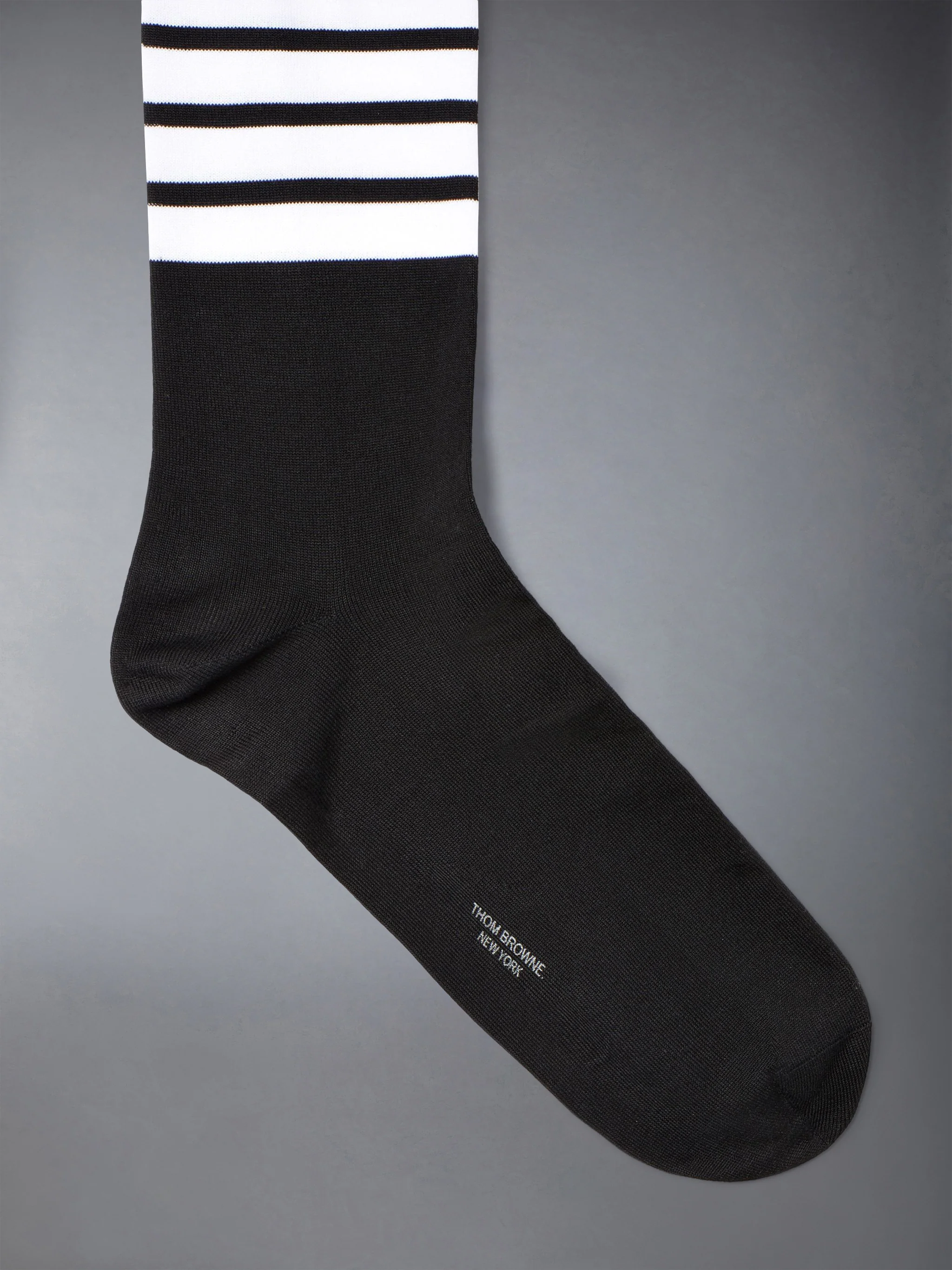 LIGHTWEIGHT COTTON 4-BAR MID CALF SOCKS - Image 2