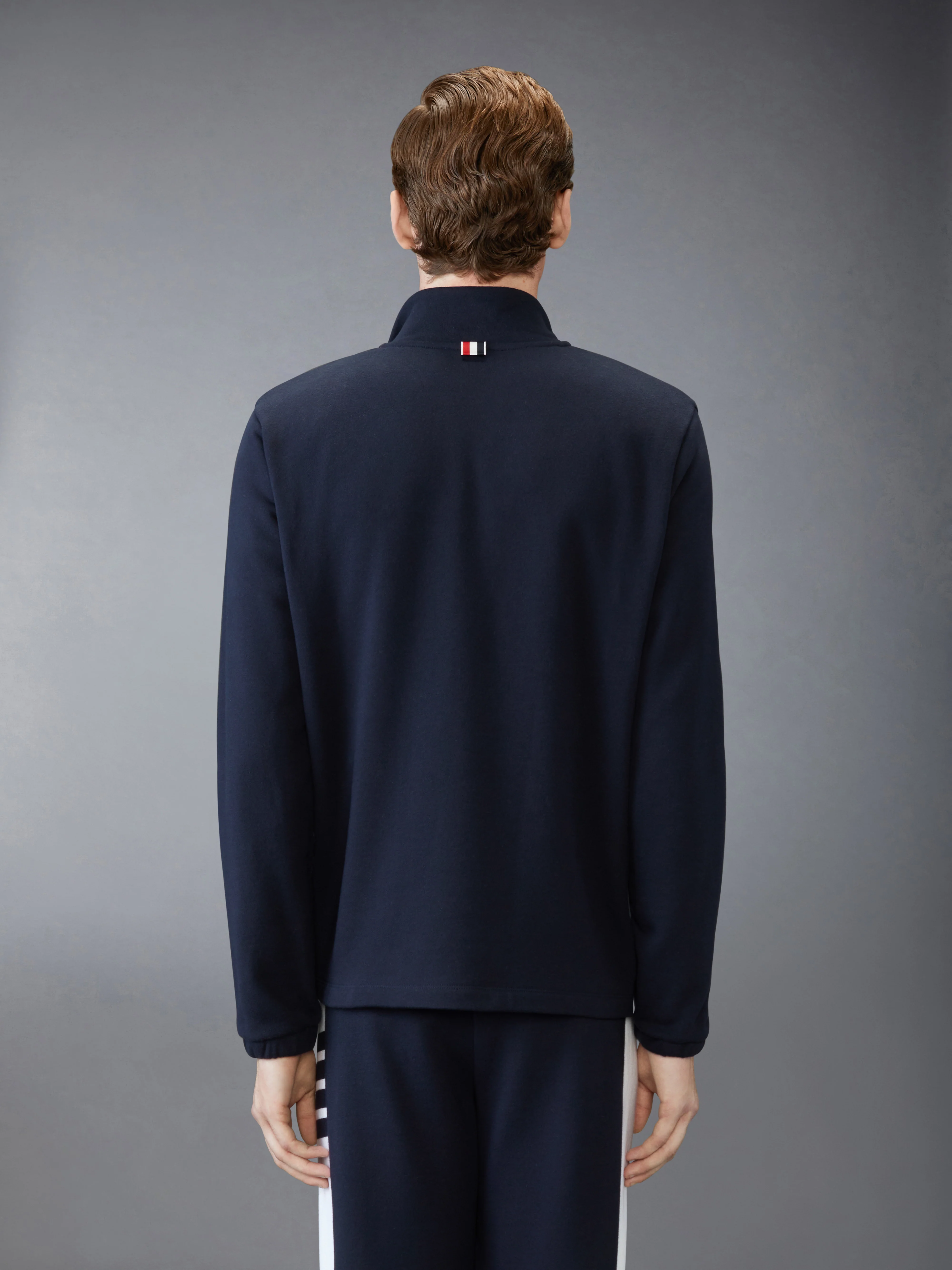 LOOPBACK JERSEY 4-BAR HALF ZIP PULLOVER - Image 2
