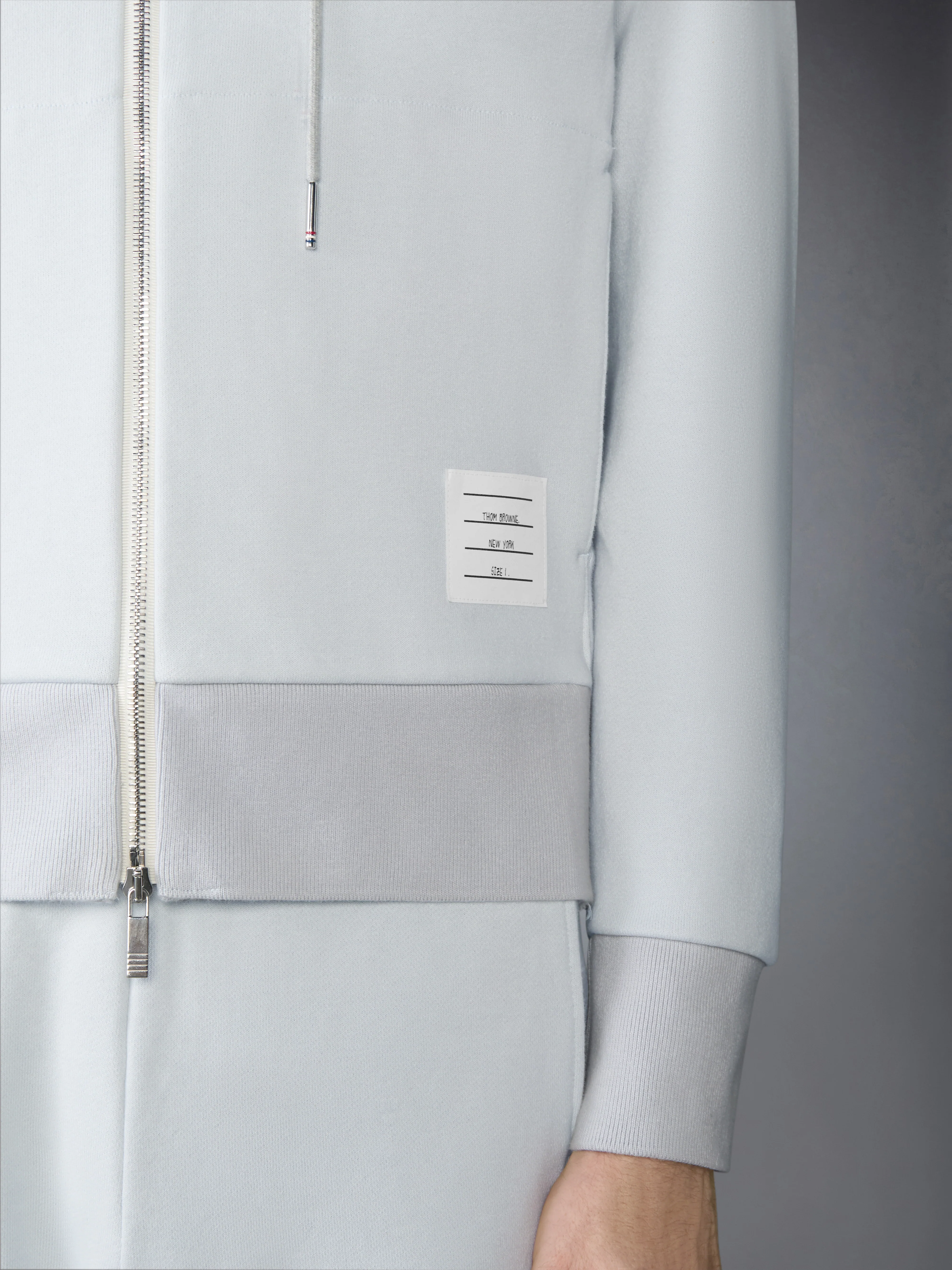 LOOPBACK JERSEY 4-BAR ZIP UP HOODIE - Image 5