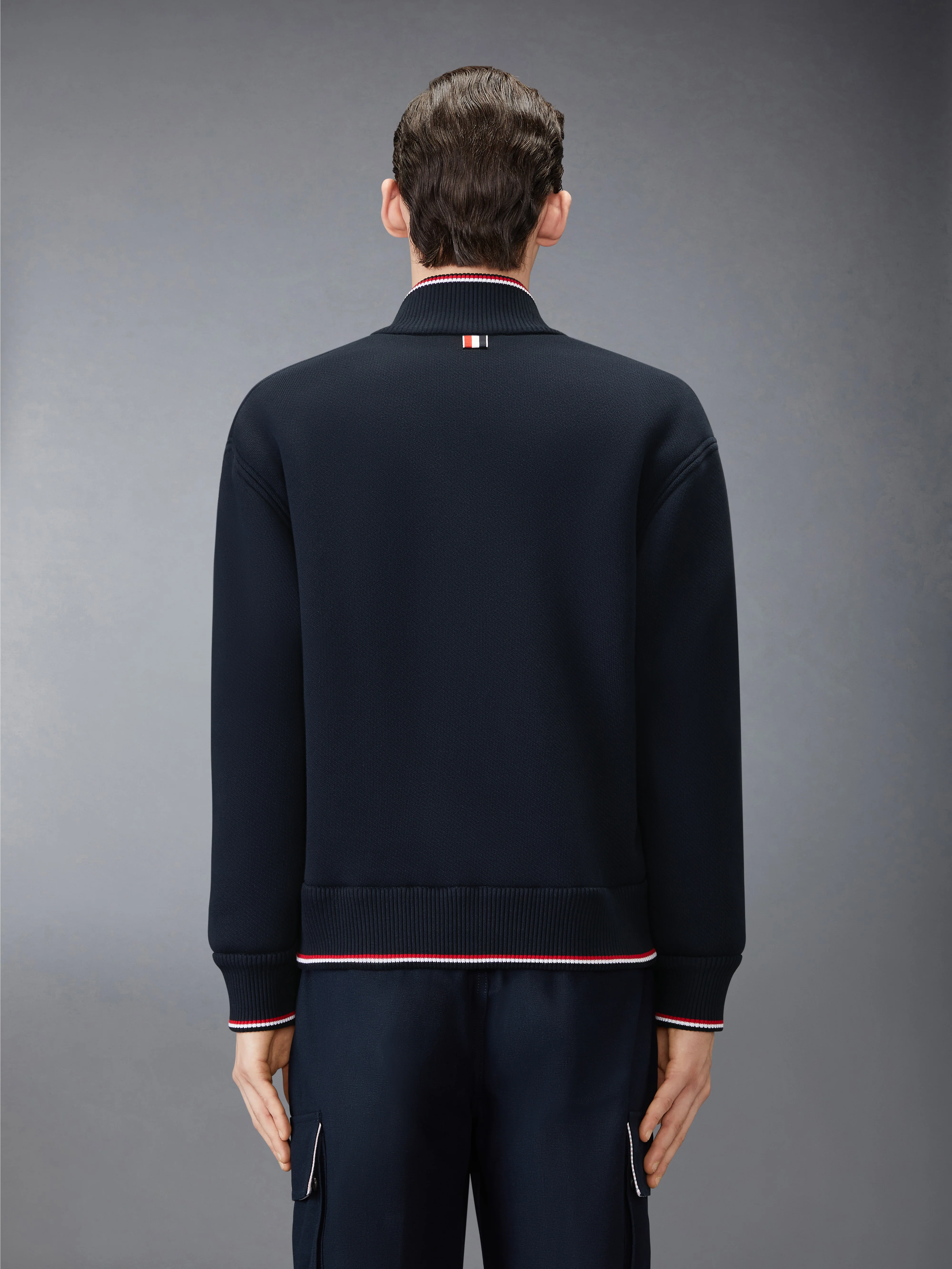 LOOPBACK OVERSIZED RWB STRIPE JACKET - Image 2