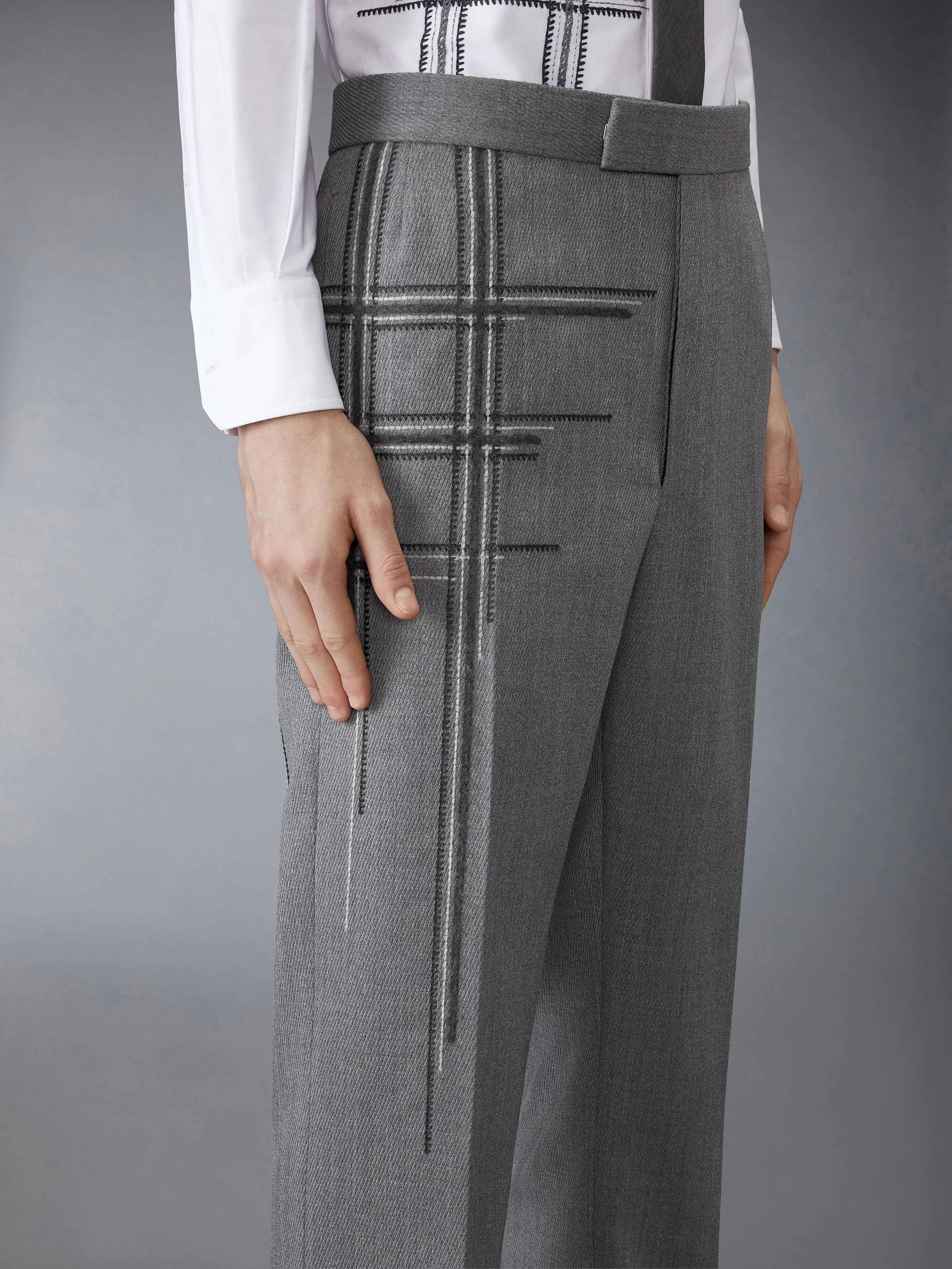 LOW RISE WOOL SCHOOL UNIFORM TROUSER - Image 4
