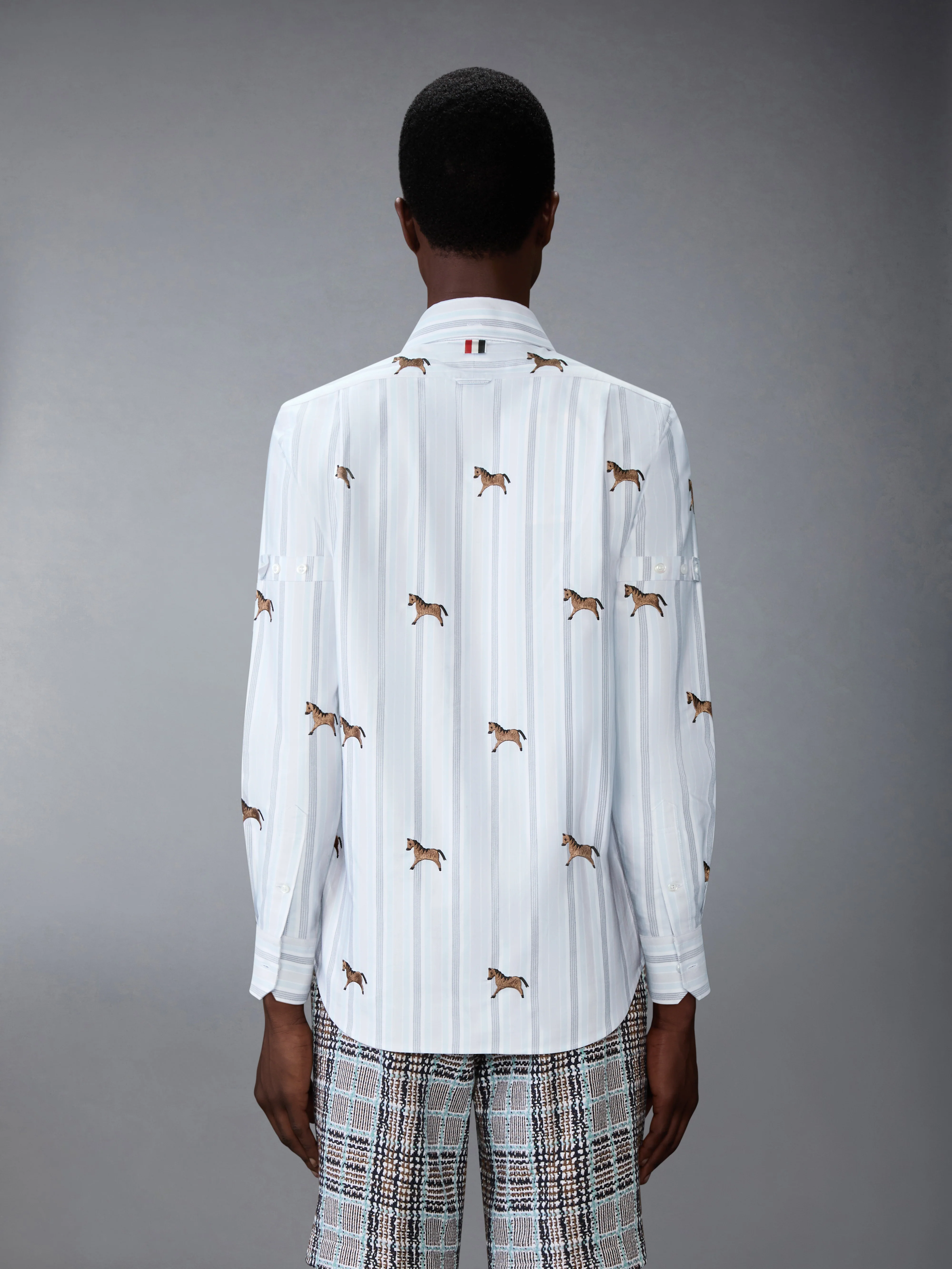 LUNAR NEW YEAR SATIN STITCH HORSE OXFORD SHIRT - Image 3