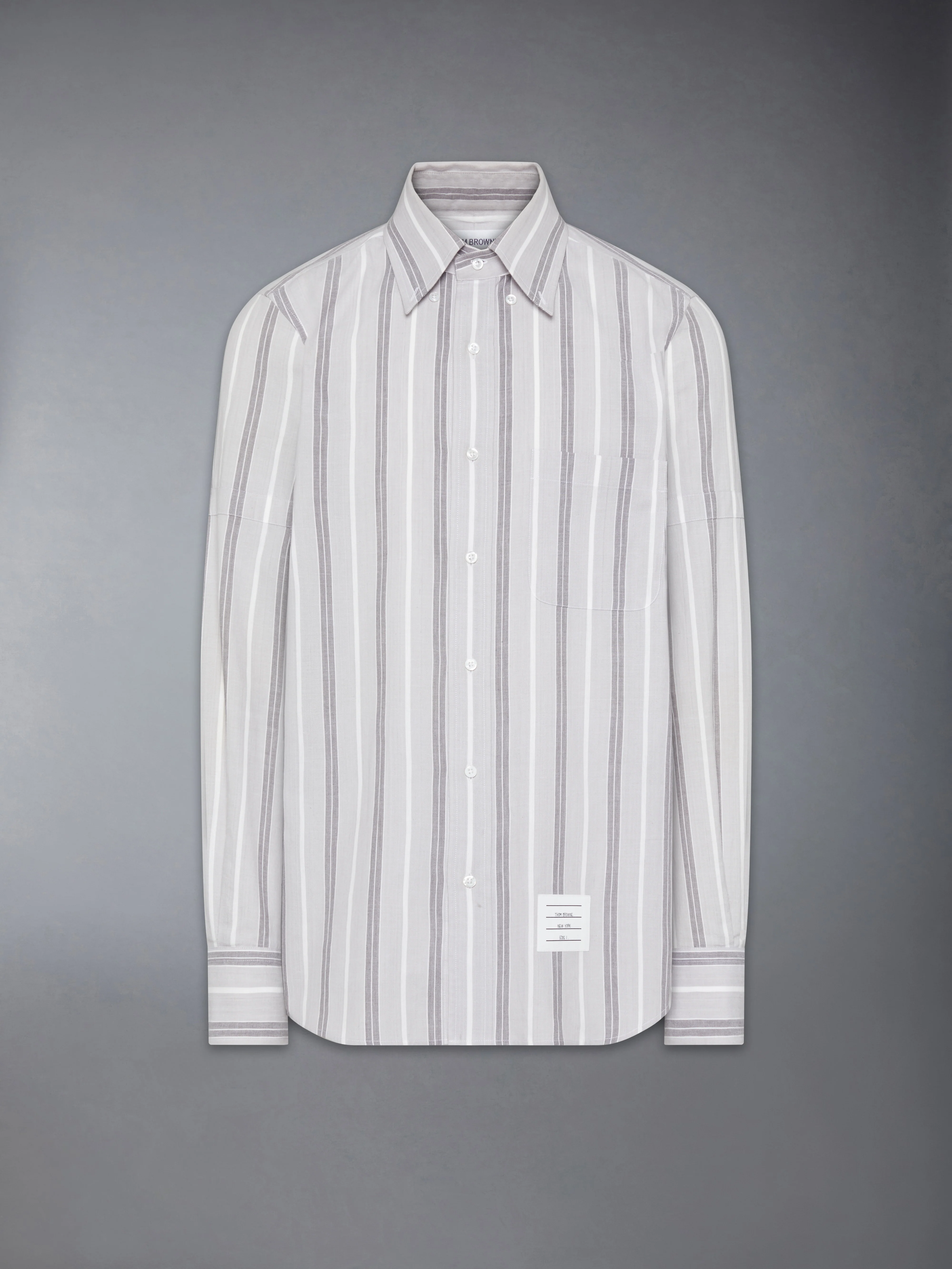 MADRAS COTTON REPP STRIPE ARMBAND SHIRT - Image 7