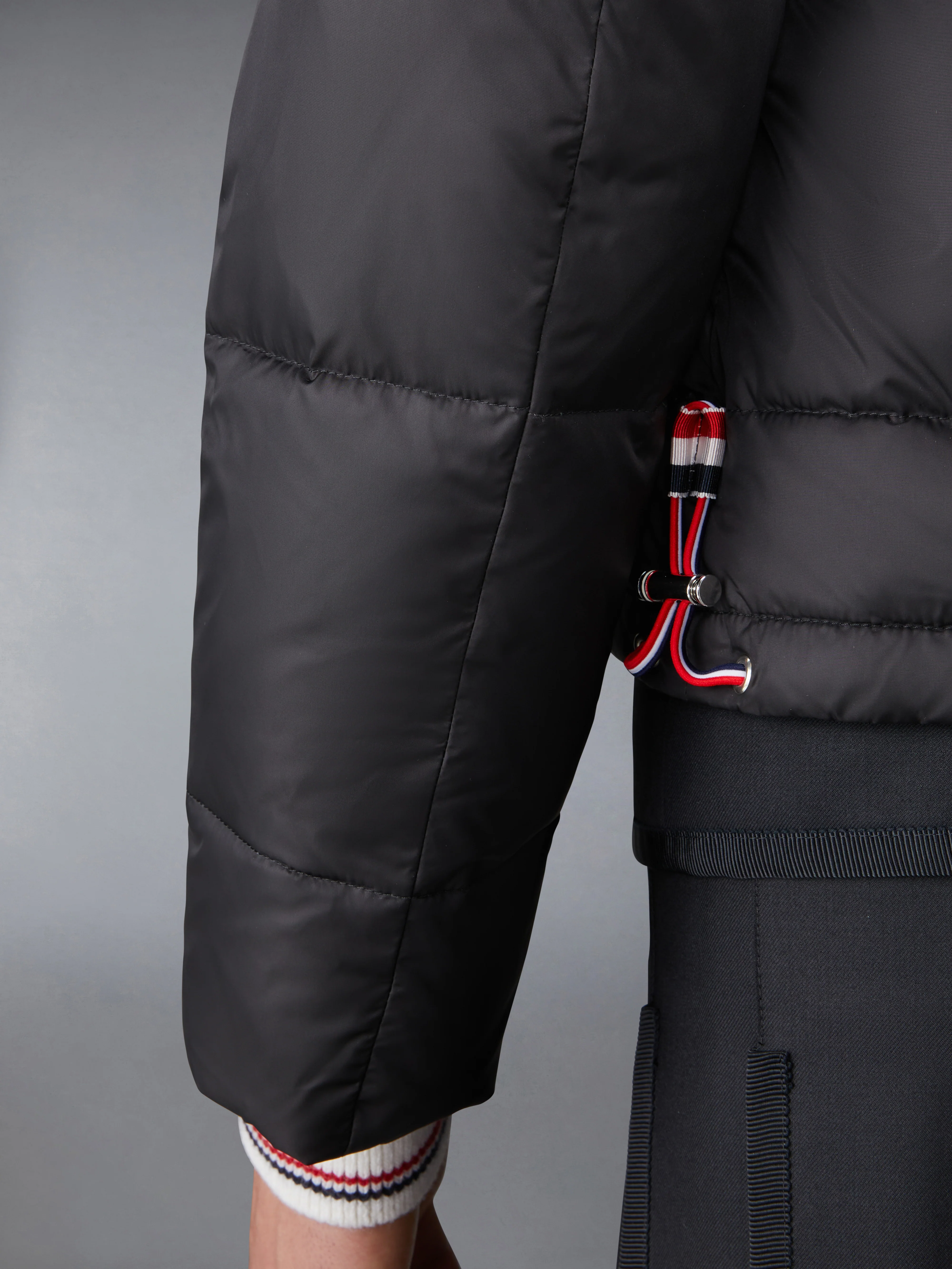 MATTE NYLON  4-BAR DOWN FILLED BOMBER - Image 5