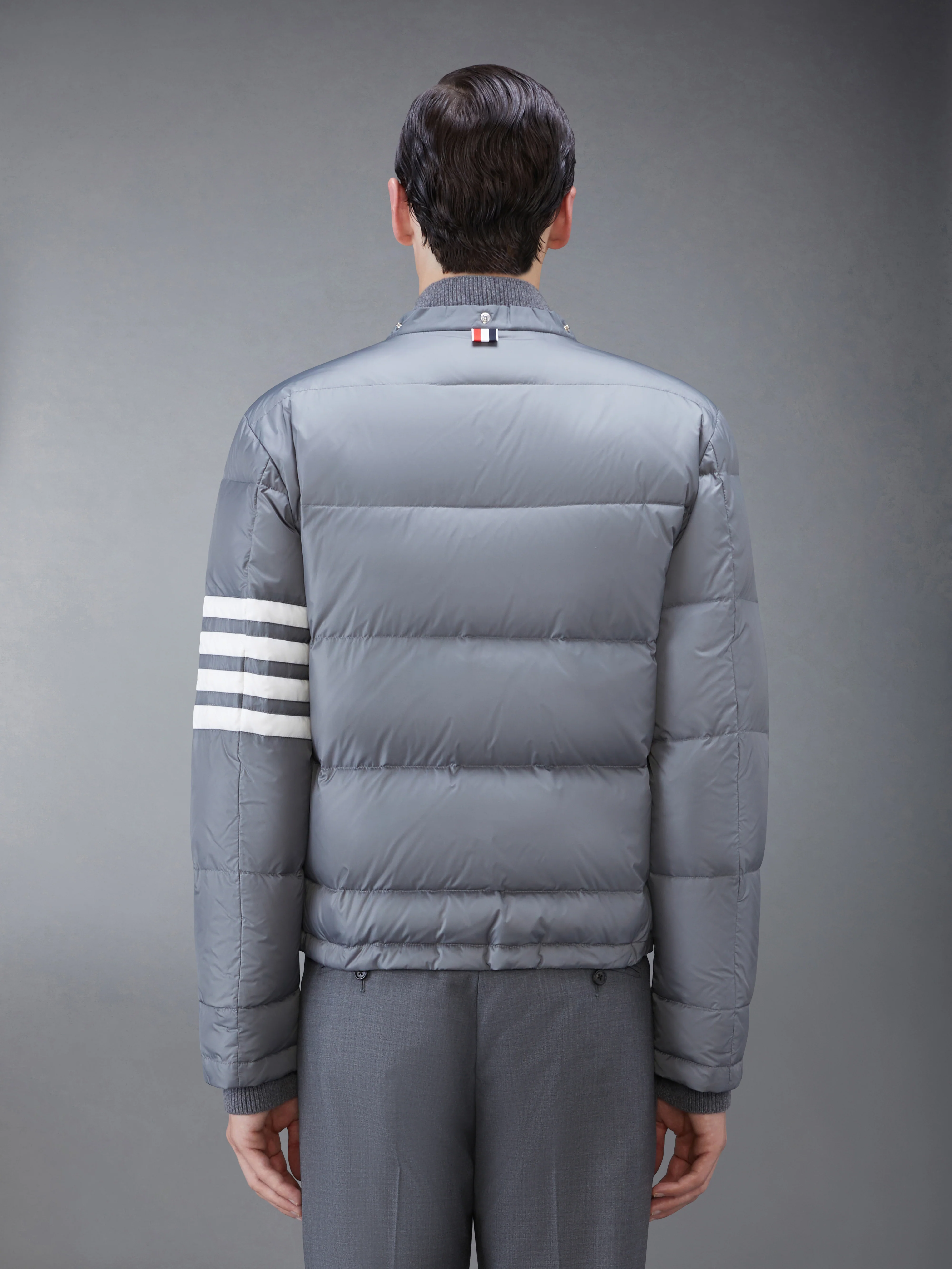 MATTE NYLON  4-BAR DOWN FILLED BOMBER - Image 4