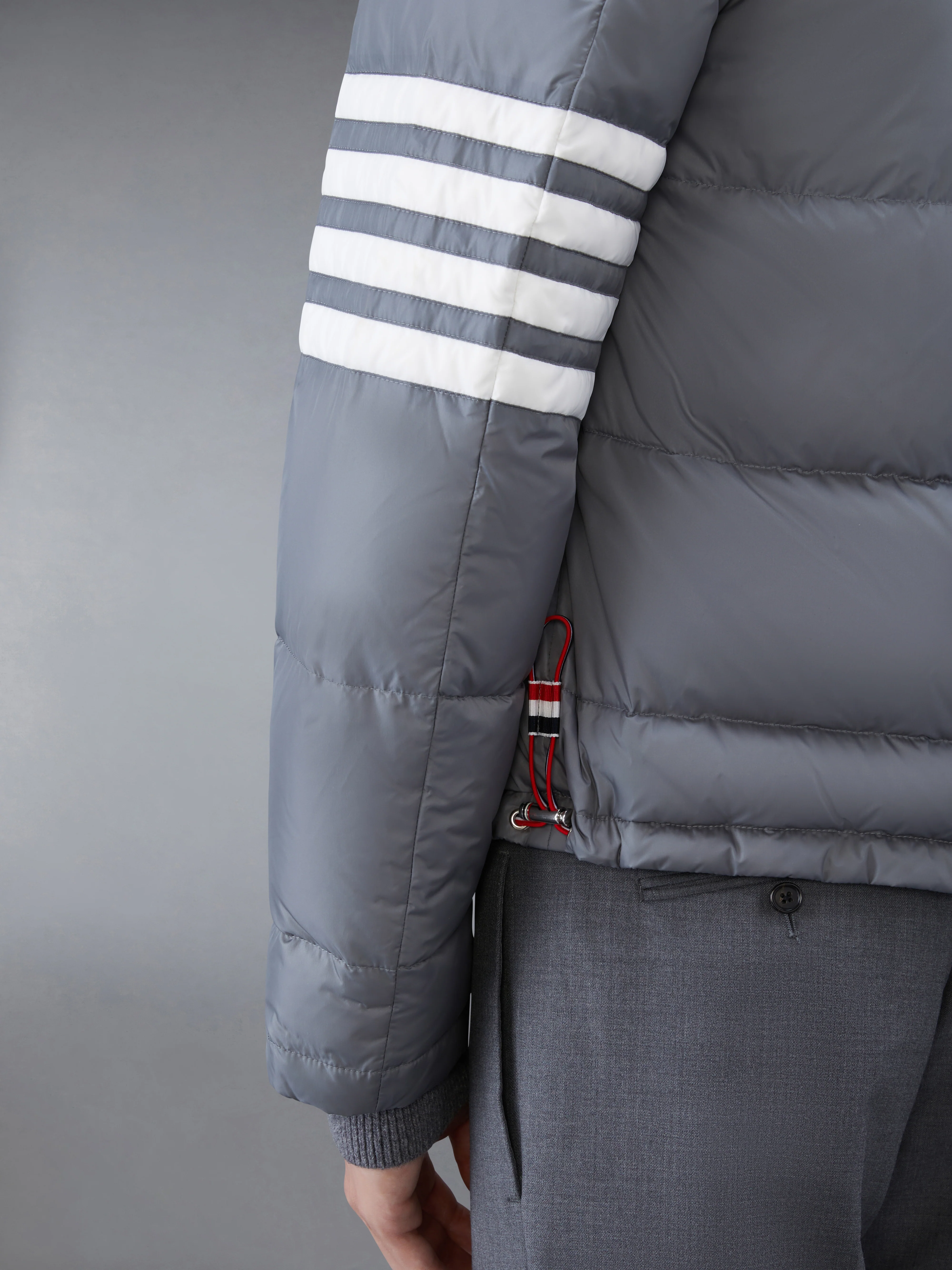 MATTE NYLON  4-BAR DOWN FILLED BOMBER - Image 7